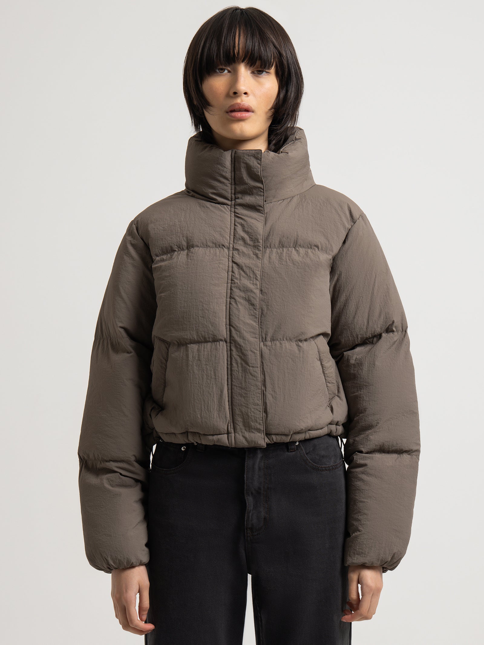 Topher Puffer Jacket in Ash - Glue Store