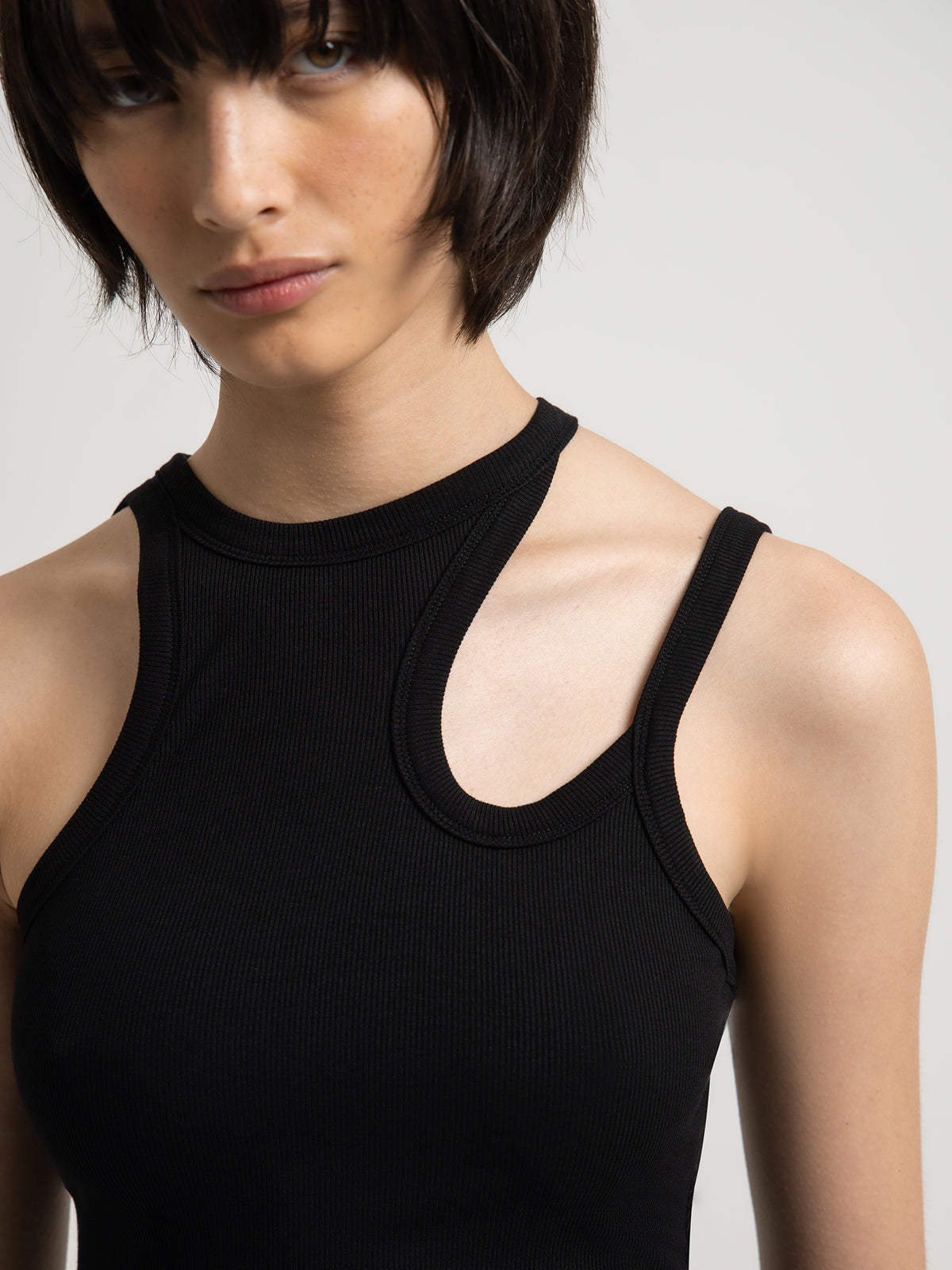 Misha Urban Rochelle Rib Jersey in Black | Black