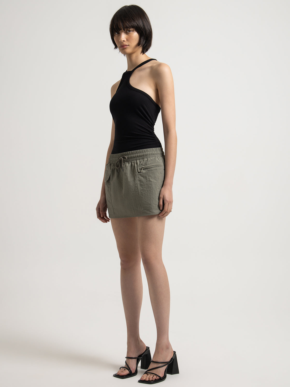 Misha Urban Remy Spray Skort in Khaki | Khaki