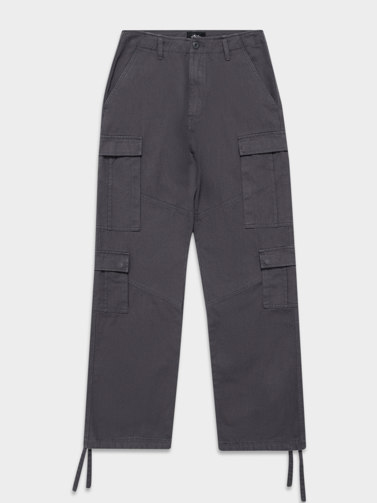 Stussy Surplus Cargo Pants in Charcoal | Charcoal