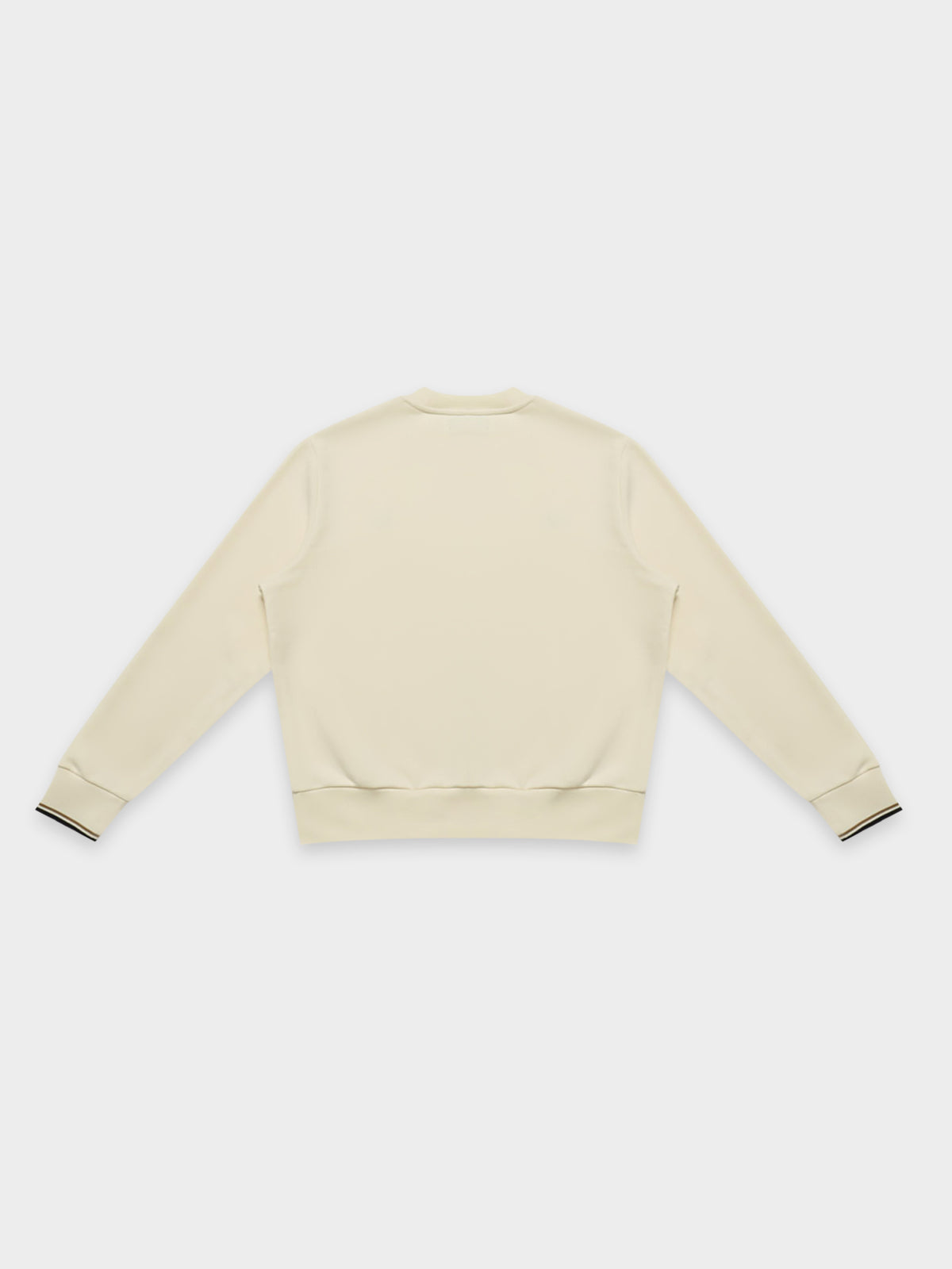 Fred Perry Crew Neck Sweatshirt in Ecru White | Ecru