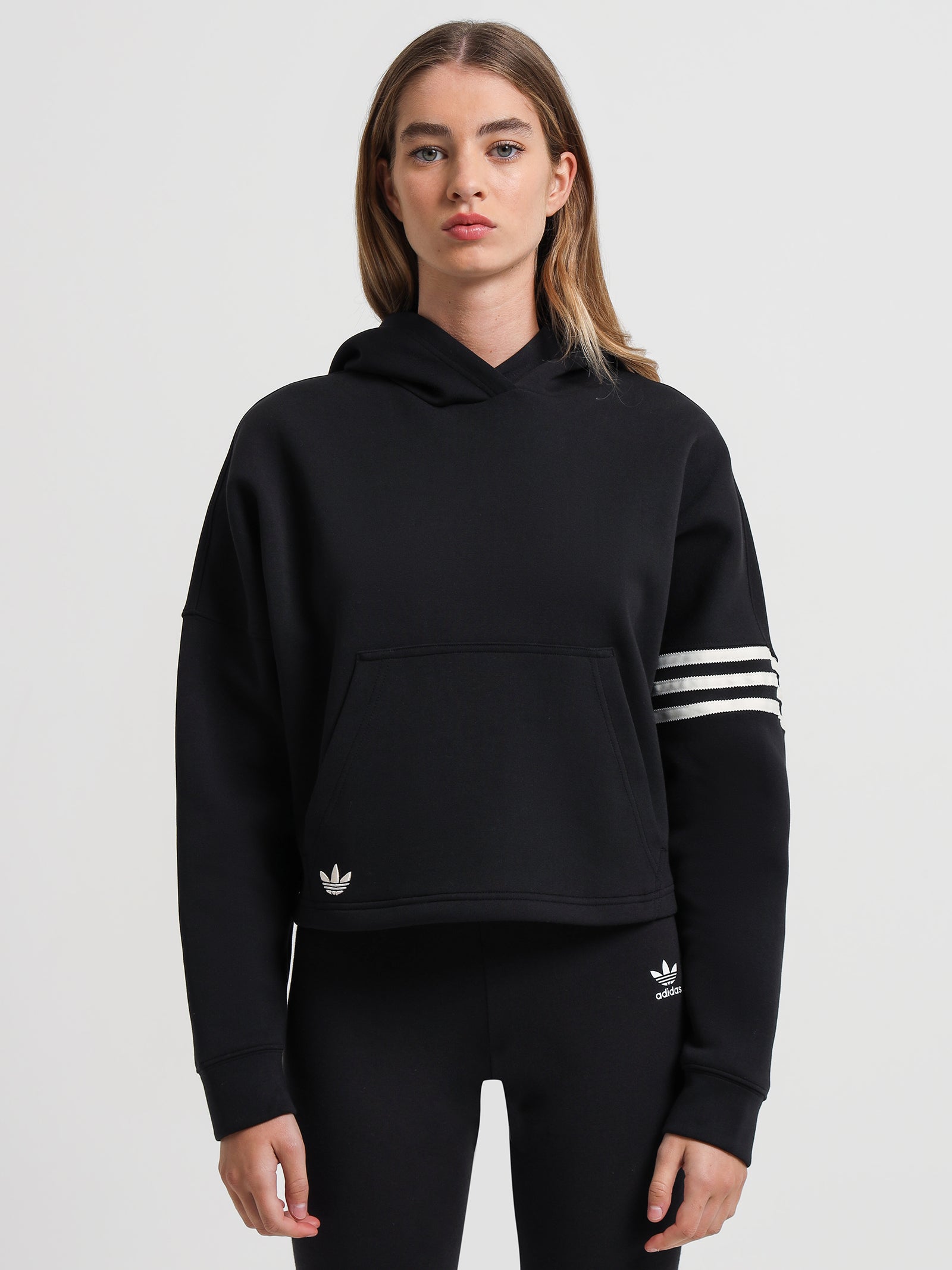 Adidas Adicolor Neuclassics Hoodie in Black Black | Glue Store