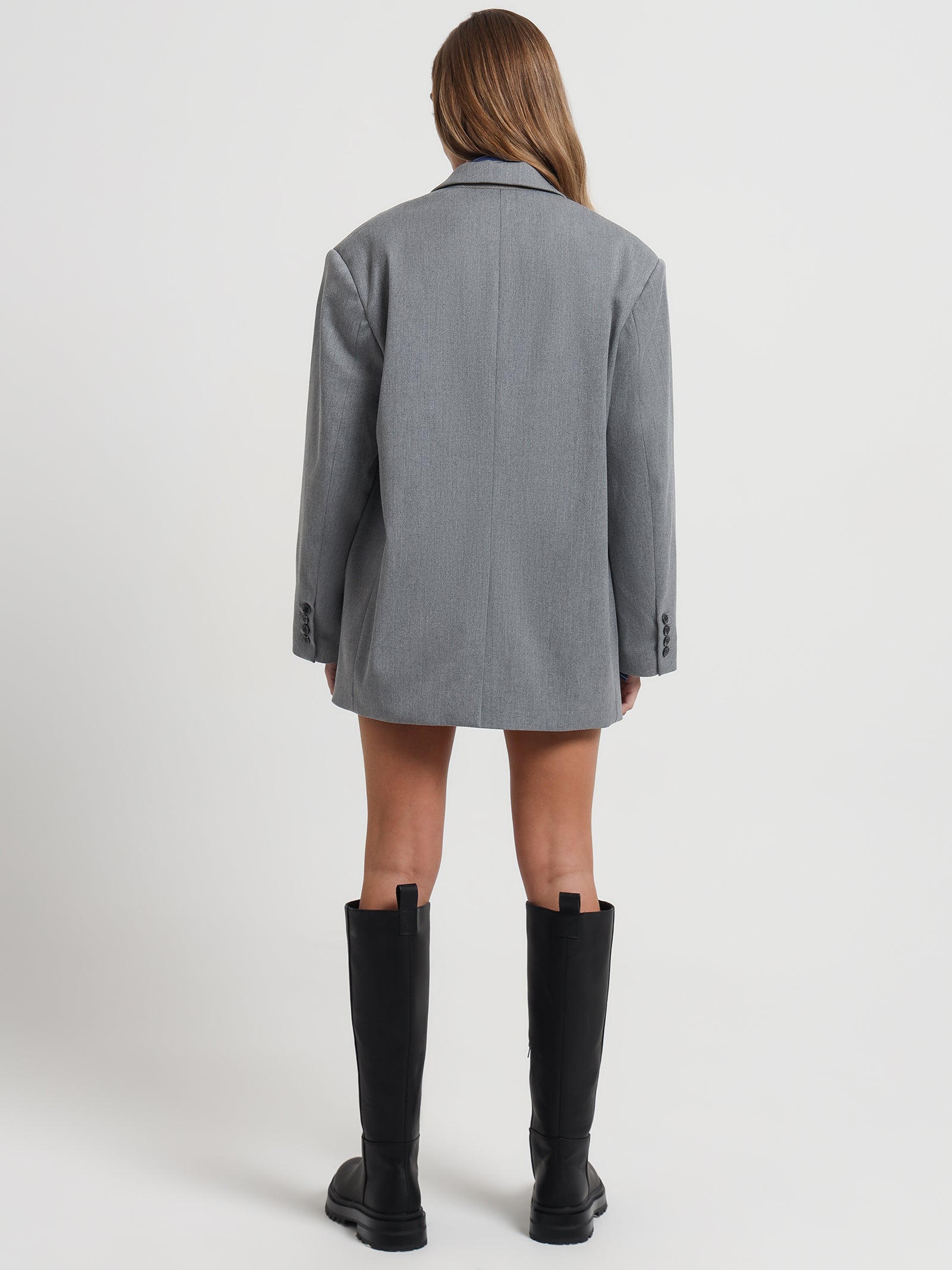 Gabe Oversized Blazer in Dove Grey