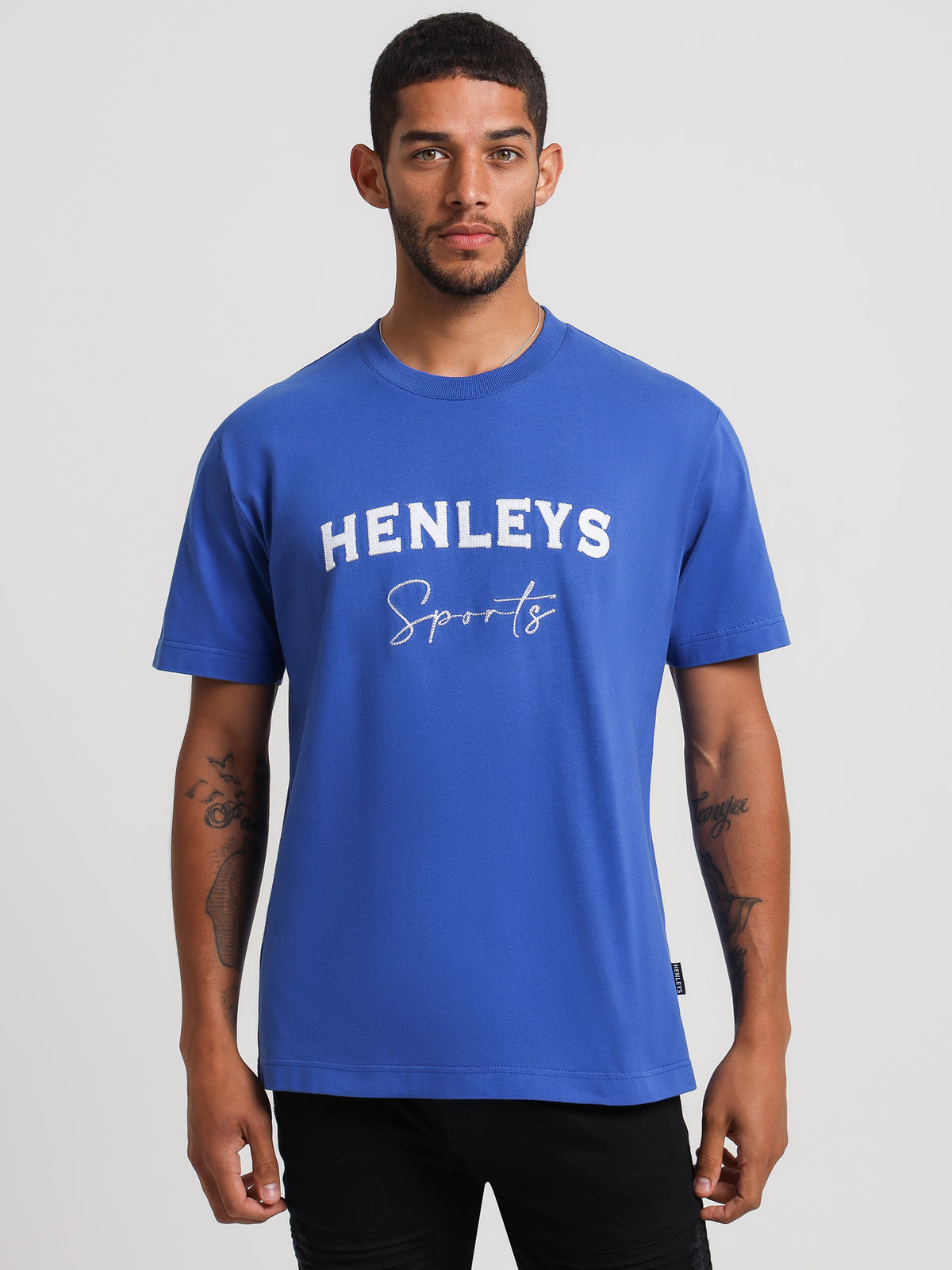 Henleys Club T-Shirt in Sapphire | Sapphire