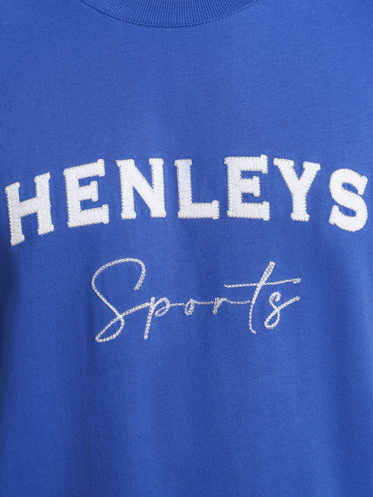 Henleys Club T-Shirt in Sapphire | Sapphire