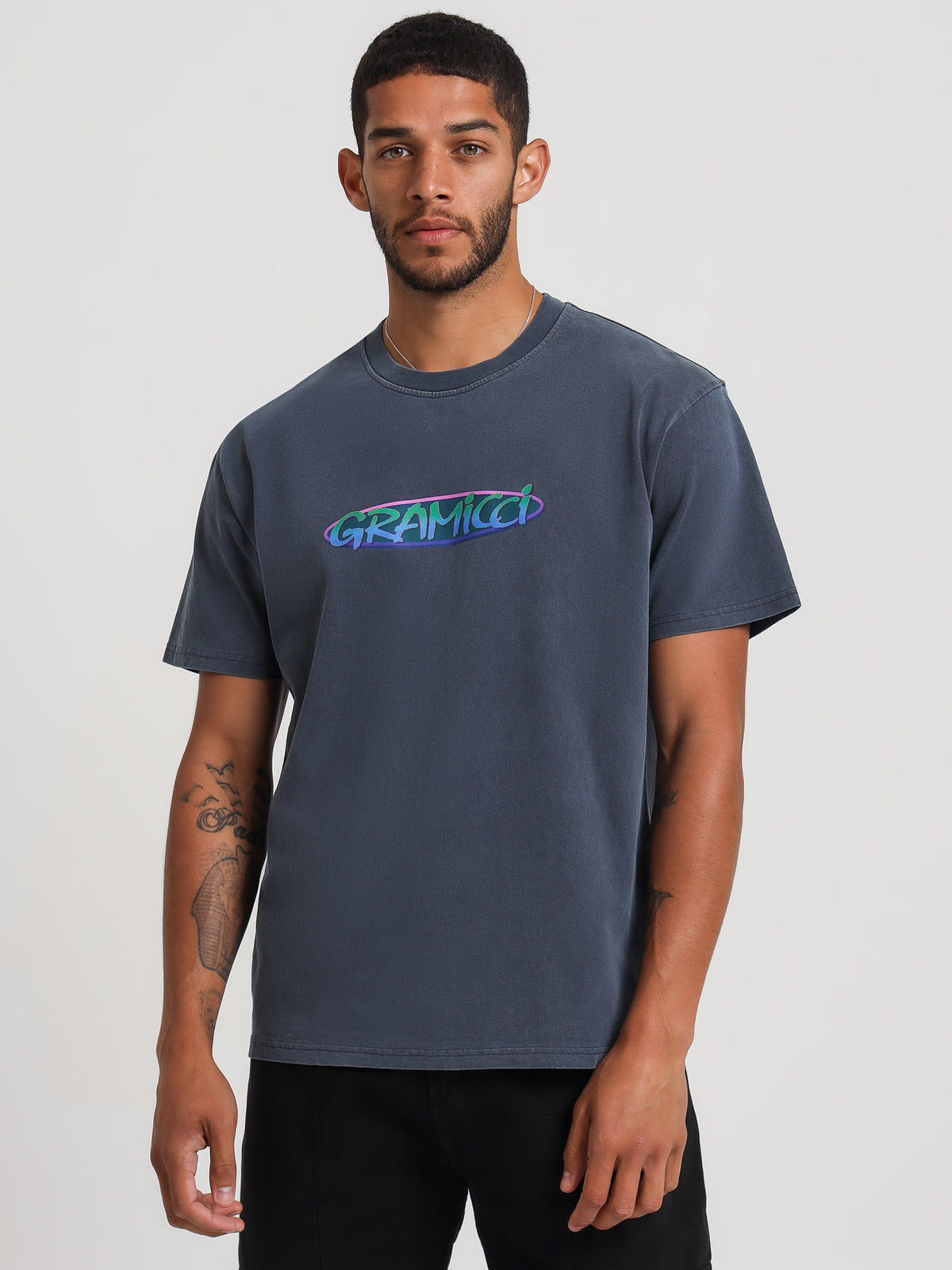 Gramicci Oval T-Shirt in Navy Pigment | Navy