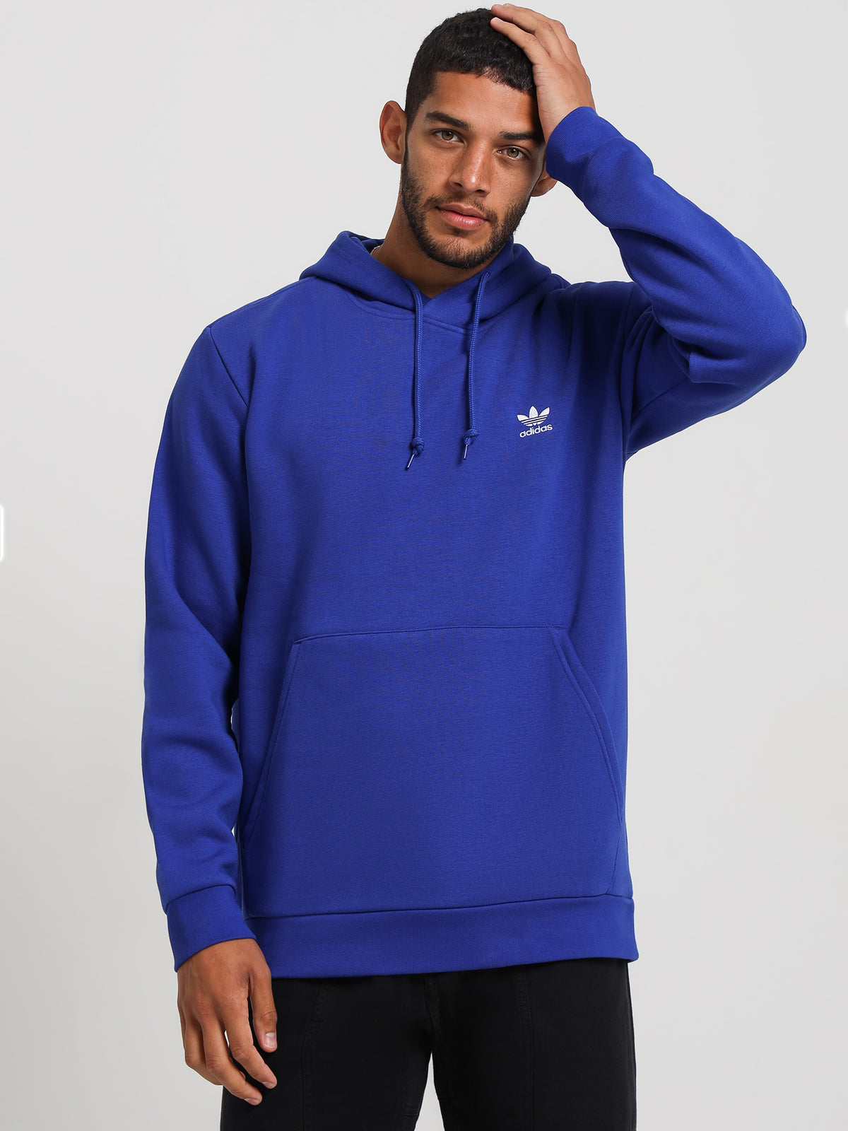 Adidas Trefoil Essentials Hoodie in Semi Lucid Blue | Semi Lucid Blue