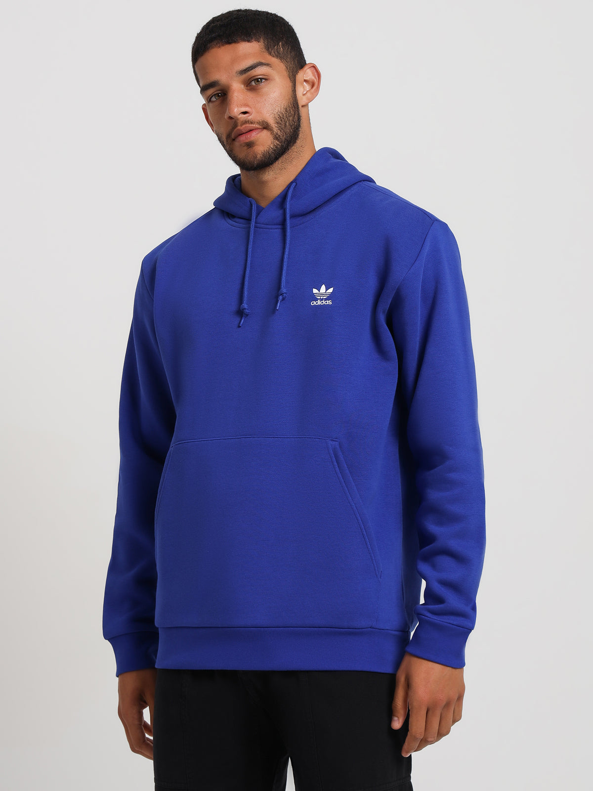 Adidas Trefoil Essentials Hoodie in Semi Lucid Blue | Semi Lucid Blue