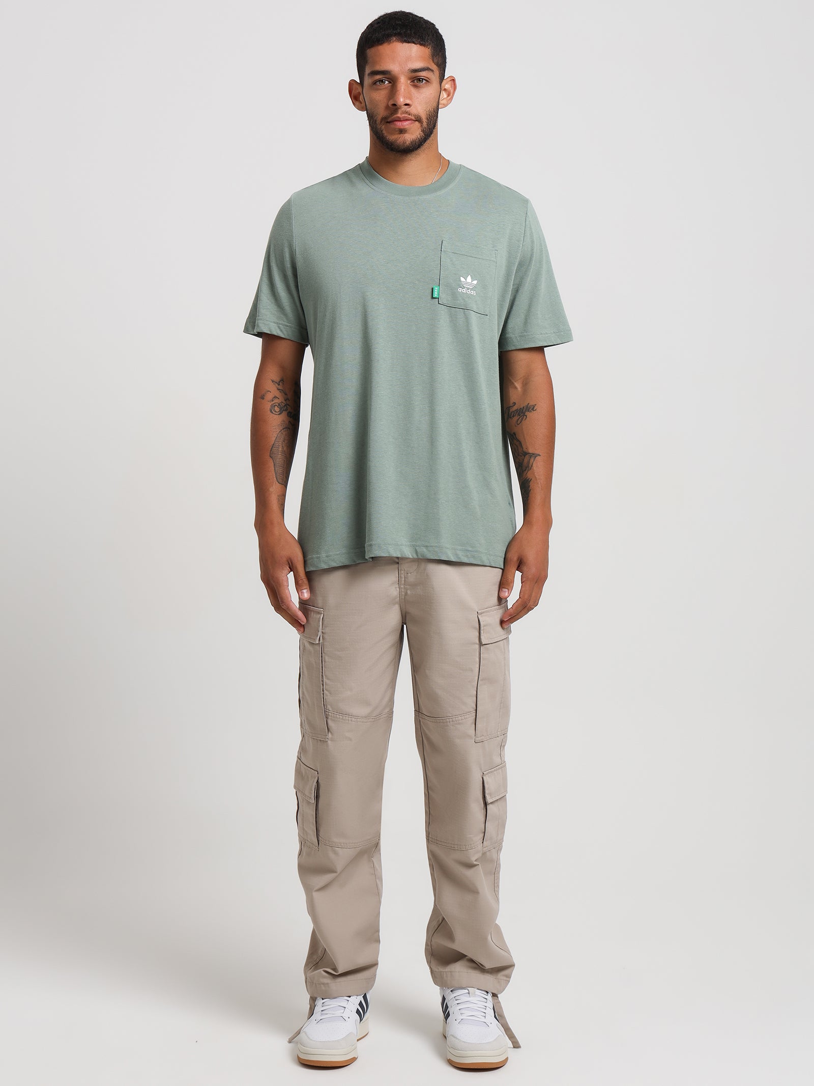Essentials+ Made With Store Hemp Silver - in Green Glue T-Shirt