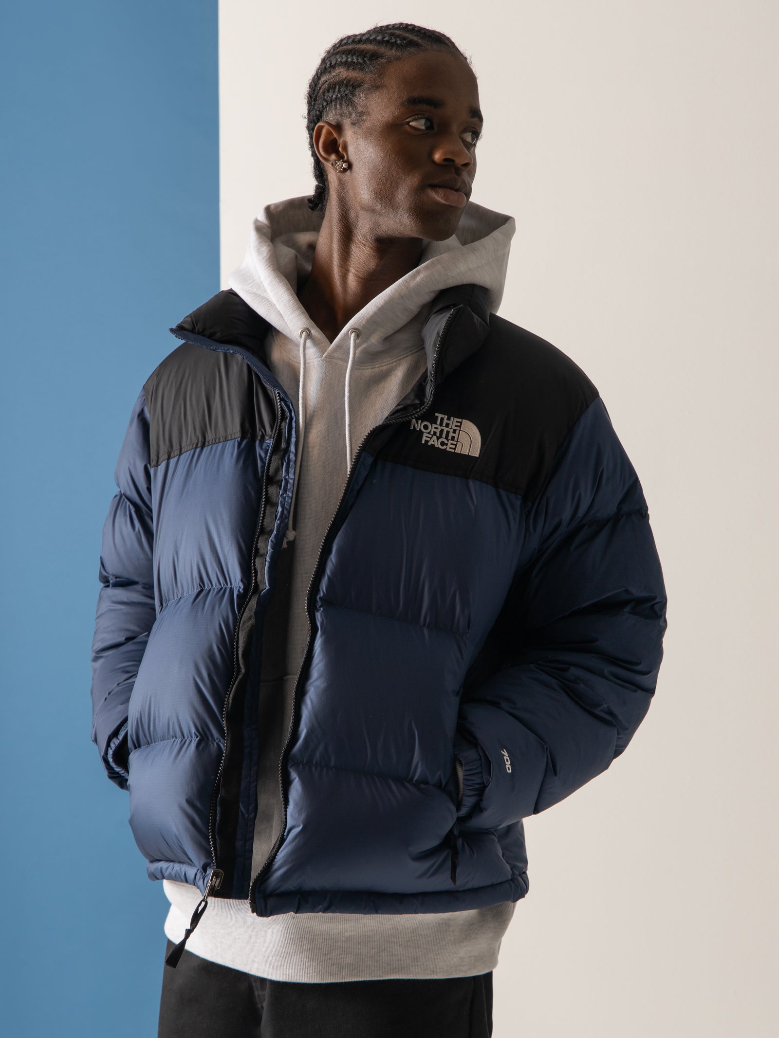 1996 Retro Nuptse Jacket in Shady Blue