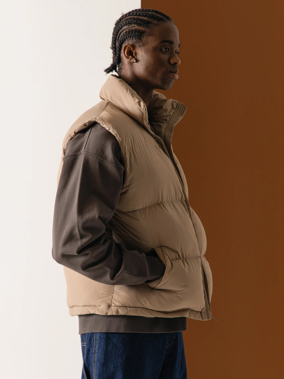 Article One Seneca Puffer Vest in Granola | Granola