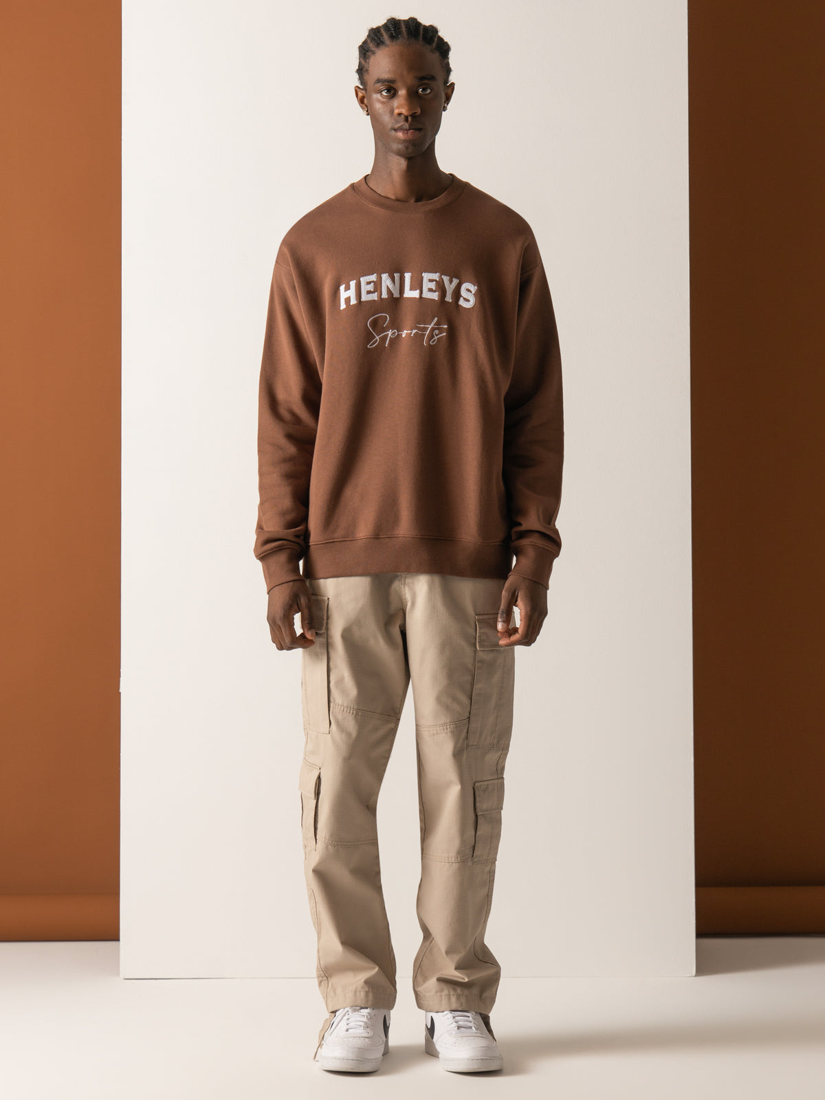 Henleys Club Crew Sweater in Coconut | Coconut