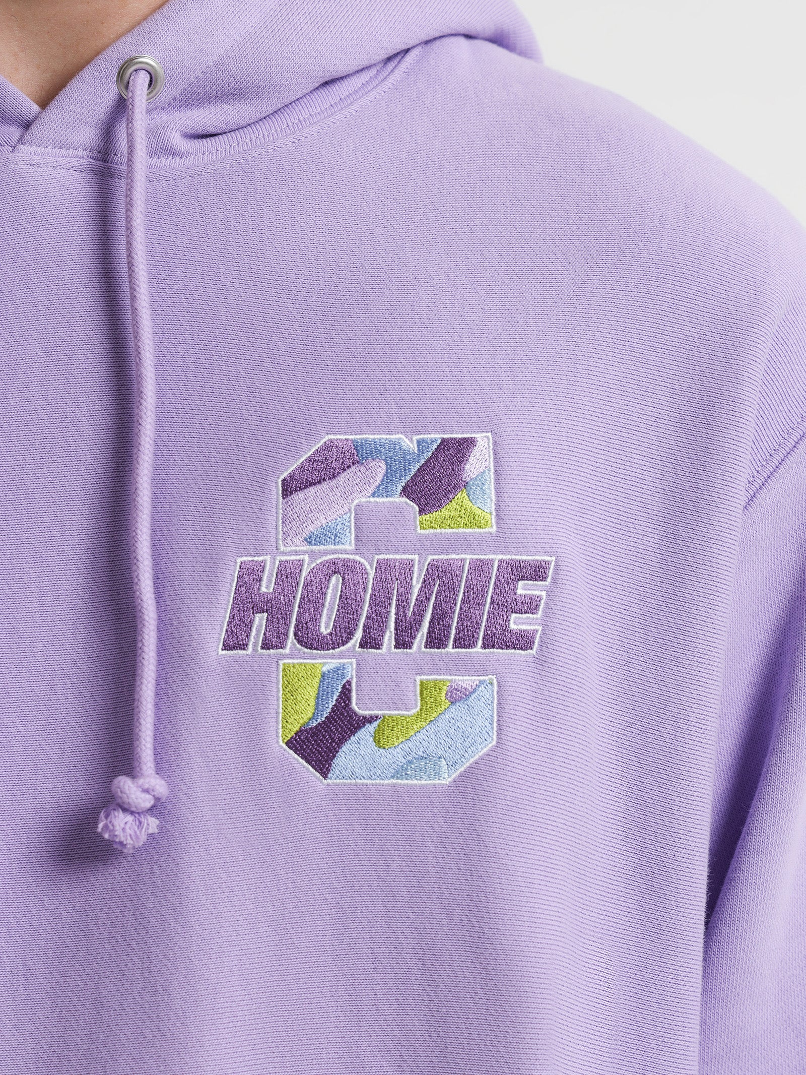 Reverse Weave HoMie Camo Hoodie in Violet