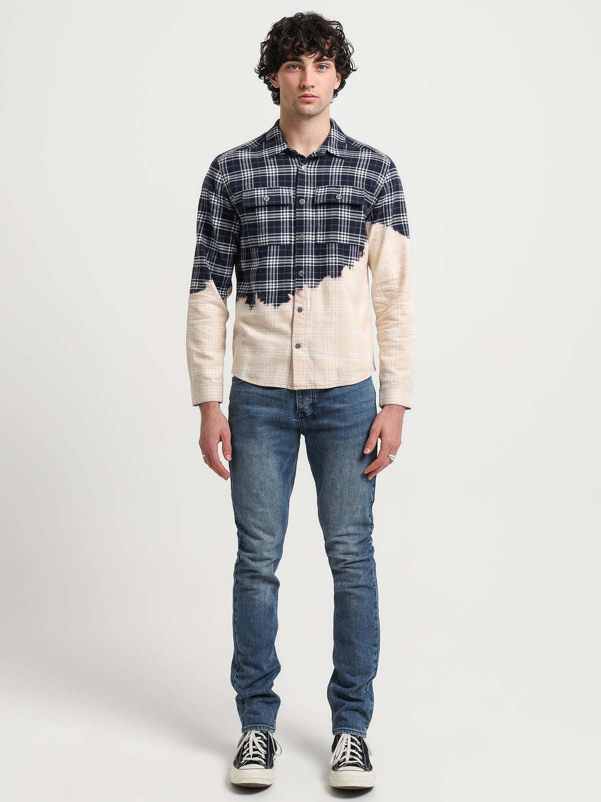 Ksubi Paradox Long Sleeve Shirt in Denim | Denim