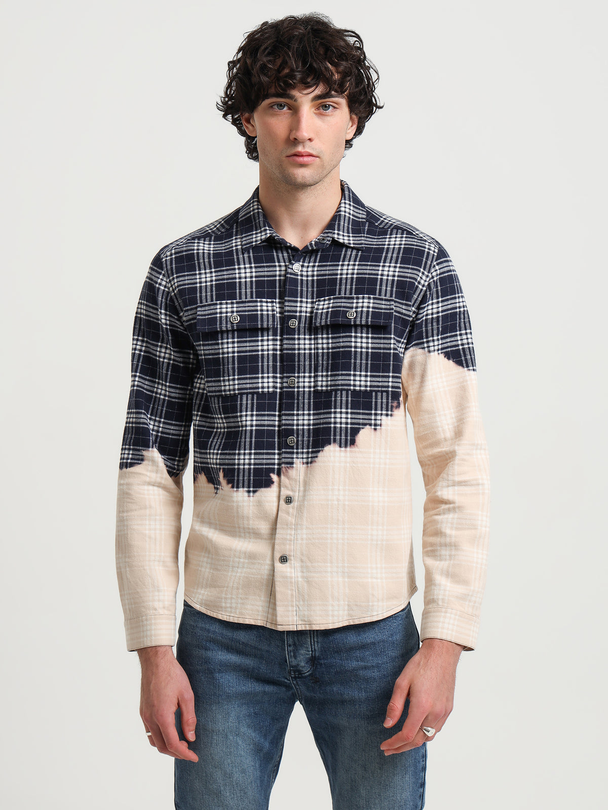 Ksubi Paradox Long Sleeve Shirt in Denim | Denim