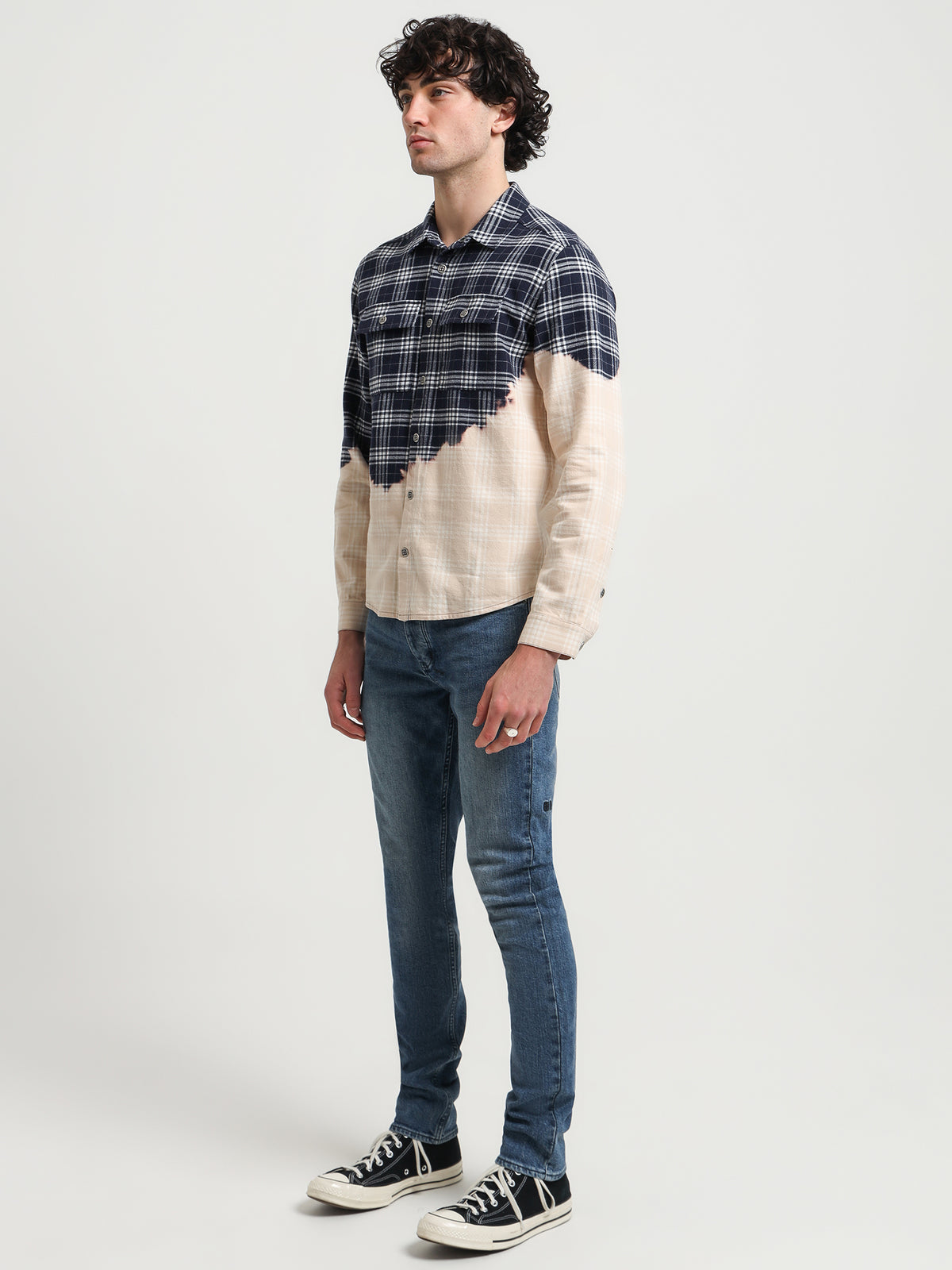 Ksubi Paradox Long Sleeve Shirt in Denim | Denim