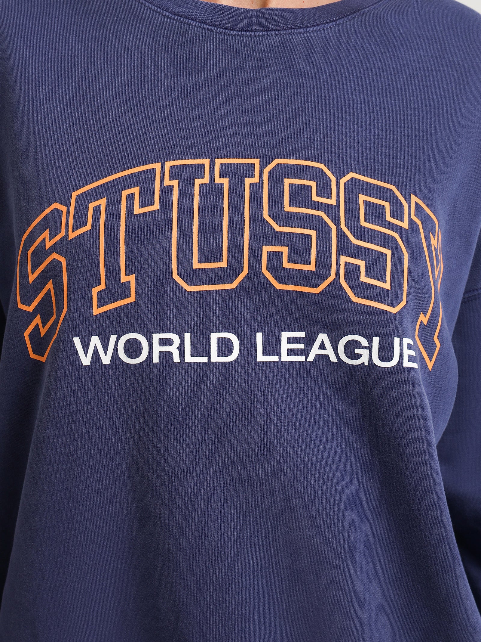 Stussy Sport Oversized Crew in Navy - Glue Store