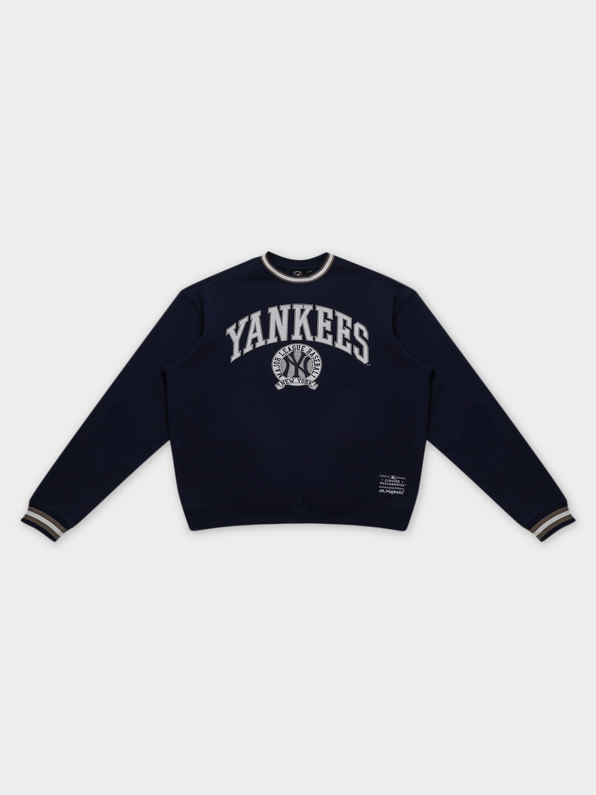 Mitchell & Ness Vintage NY Yankees Graphic Sweater in Midnight Blue | Midnight