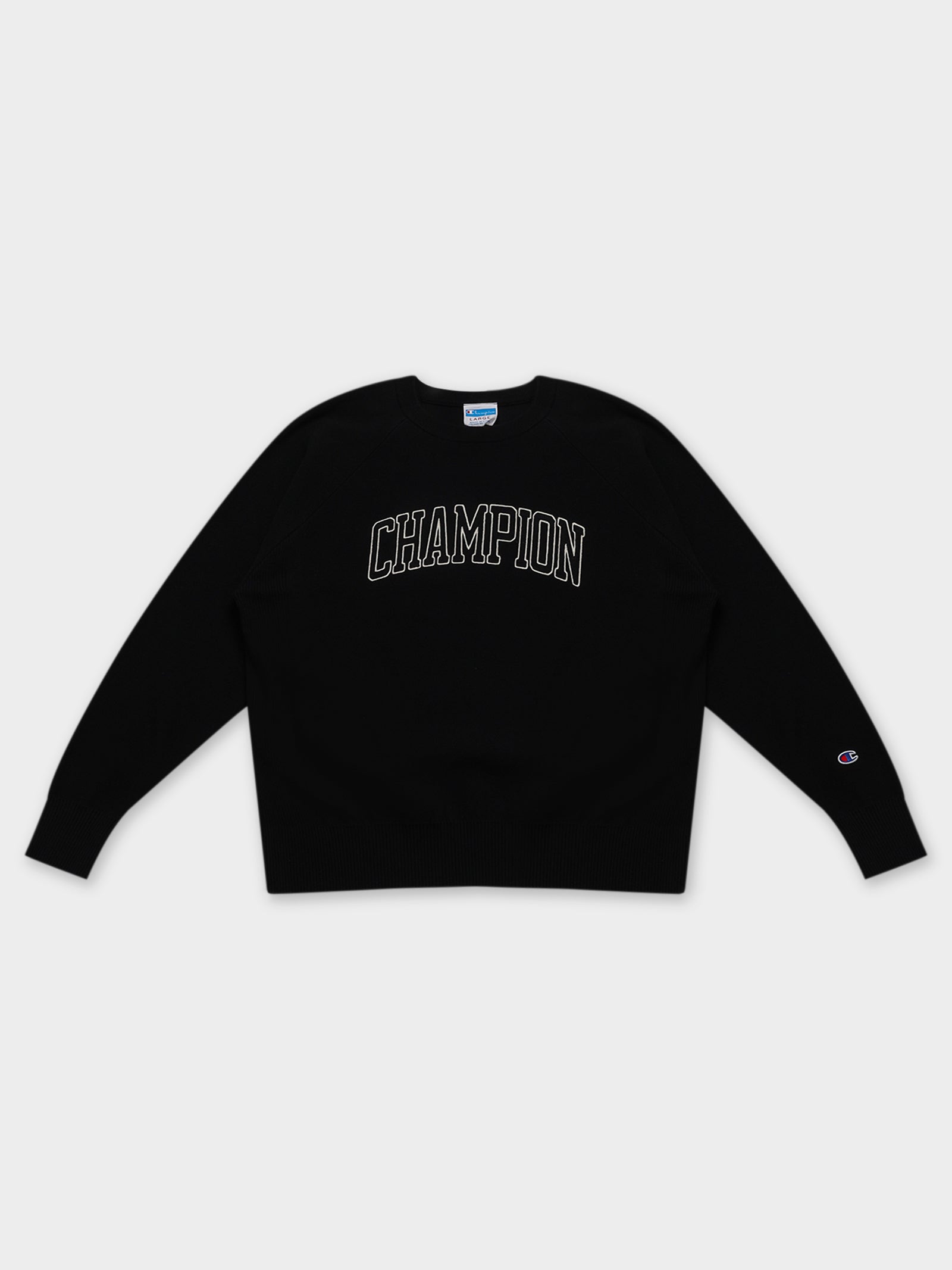 Rebound Knitted Crew in Black