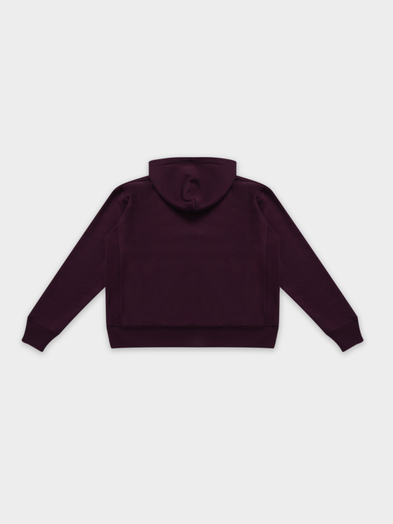 Reverse Weave Hoodie in Dark Purple