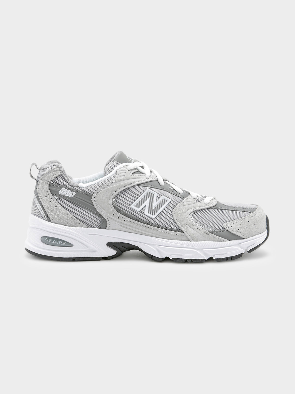 New Balance Unisex 530 Sneakers in White & Silver | White Silver