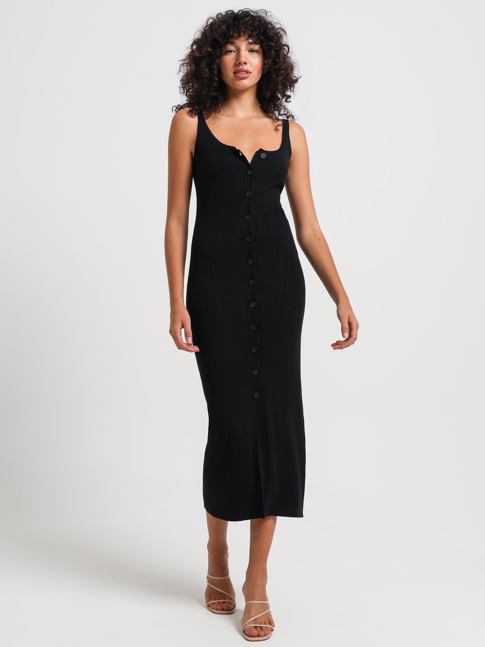 Nude lucy Malo Knit Dress in Black Black | Glue Store