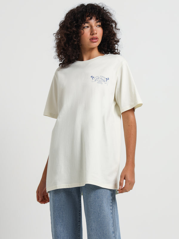 Bakery T-Shirt in Cream W Lapis - Glue Store