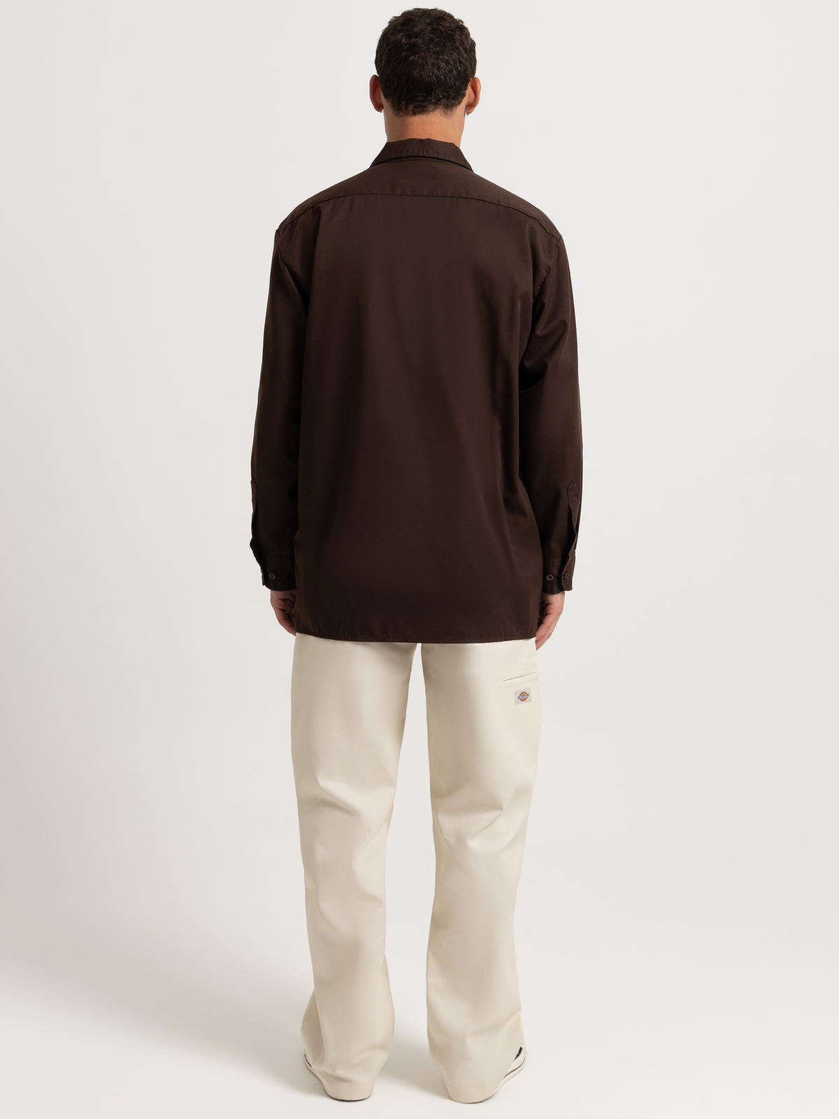 Dickies 574 Long Sleeve Shirt in Brown | Brown