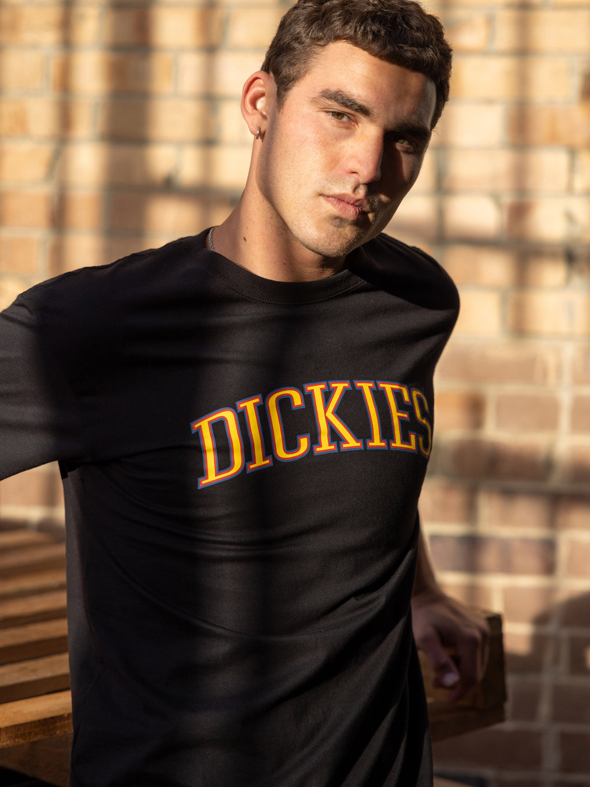 Dickies Collegiate Tri-Colour T-Shirt in Black | Black