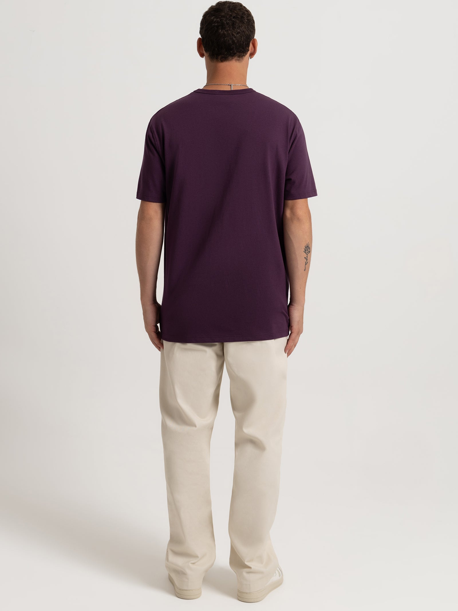 Heritage C Logo T-Shirt in Dark Purple