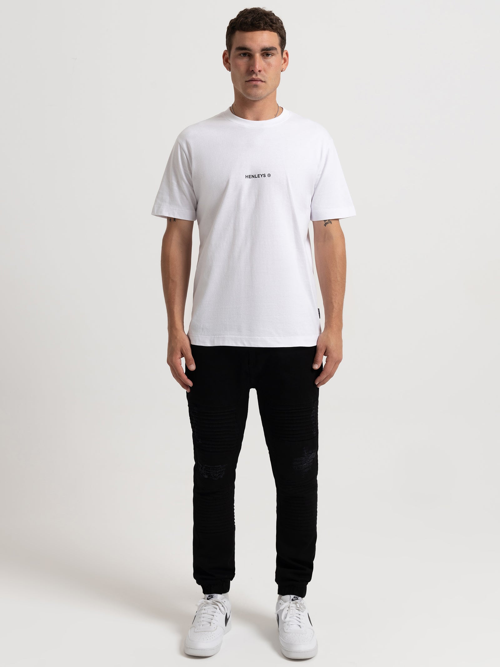 Henleys Team Spirit T-Shirt in White White | Glue Store