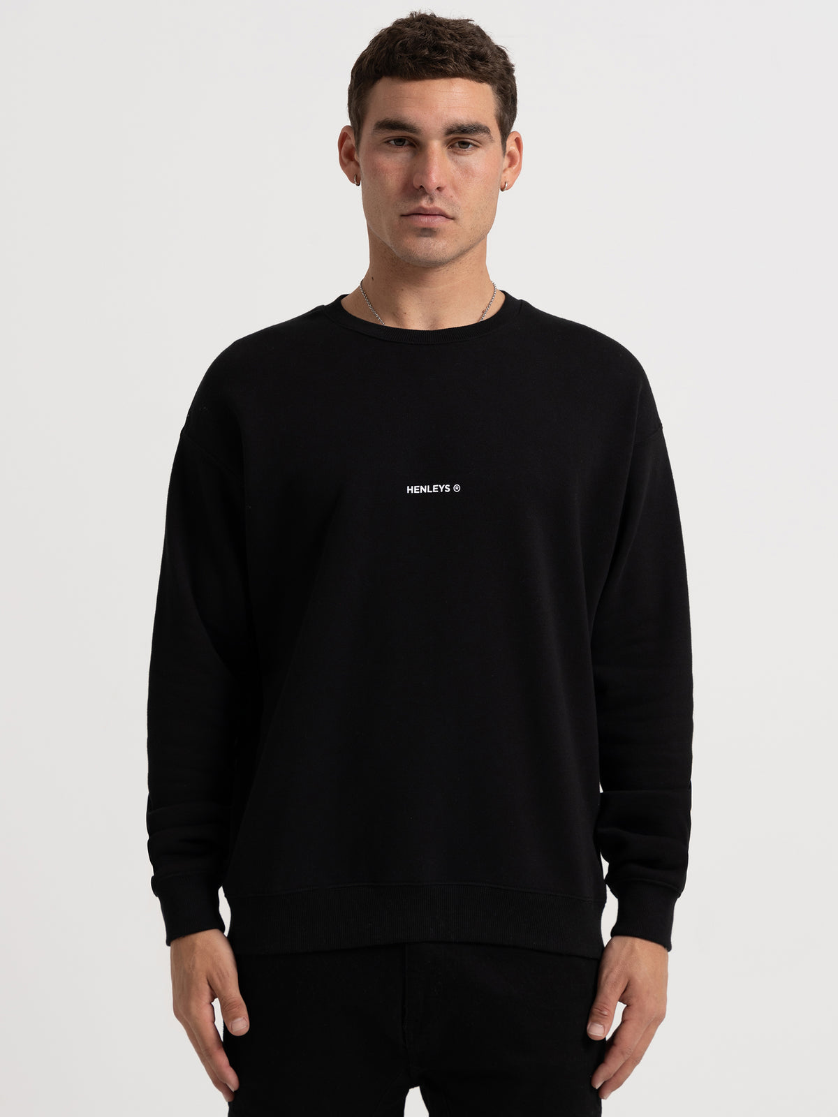 Henleys Team Spirit Crew in Black | Black