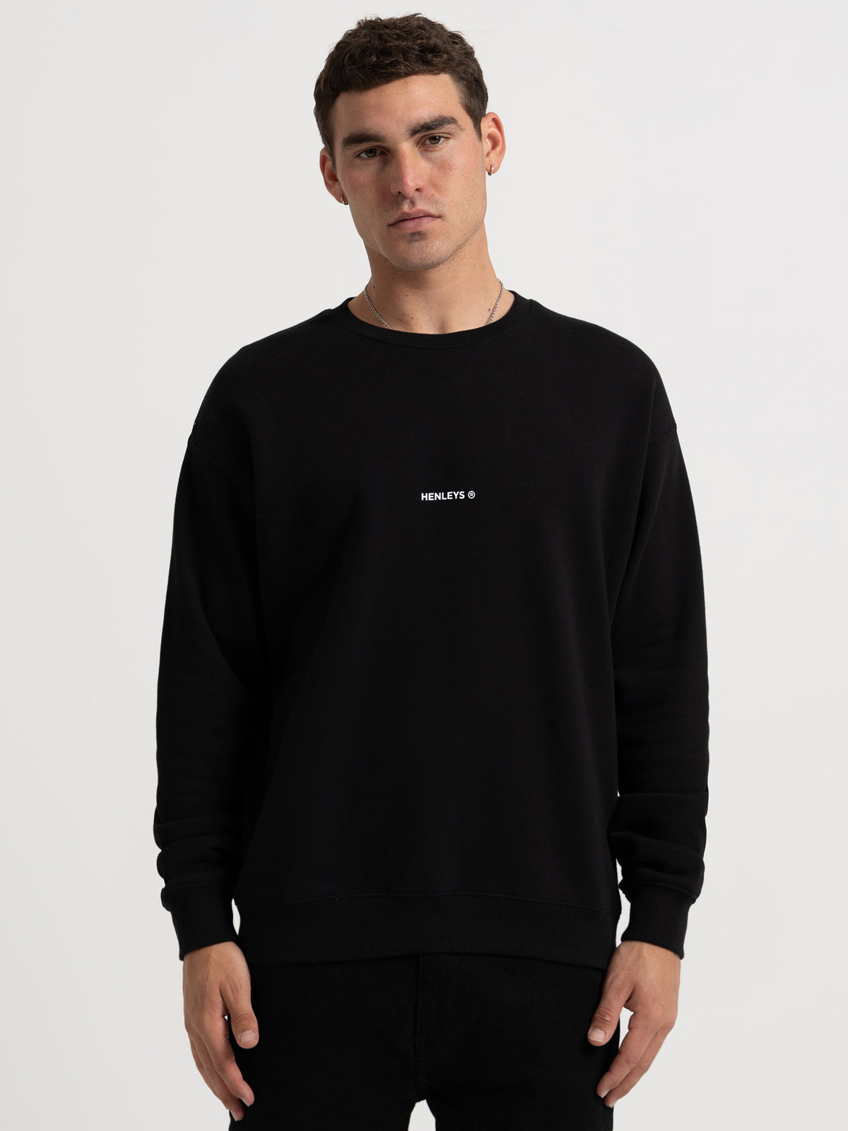 Henleys Team Spirit Crew in Black | Black