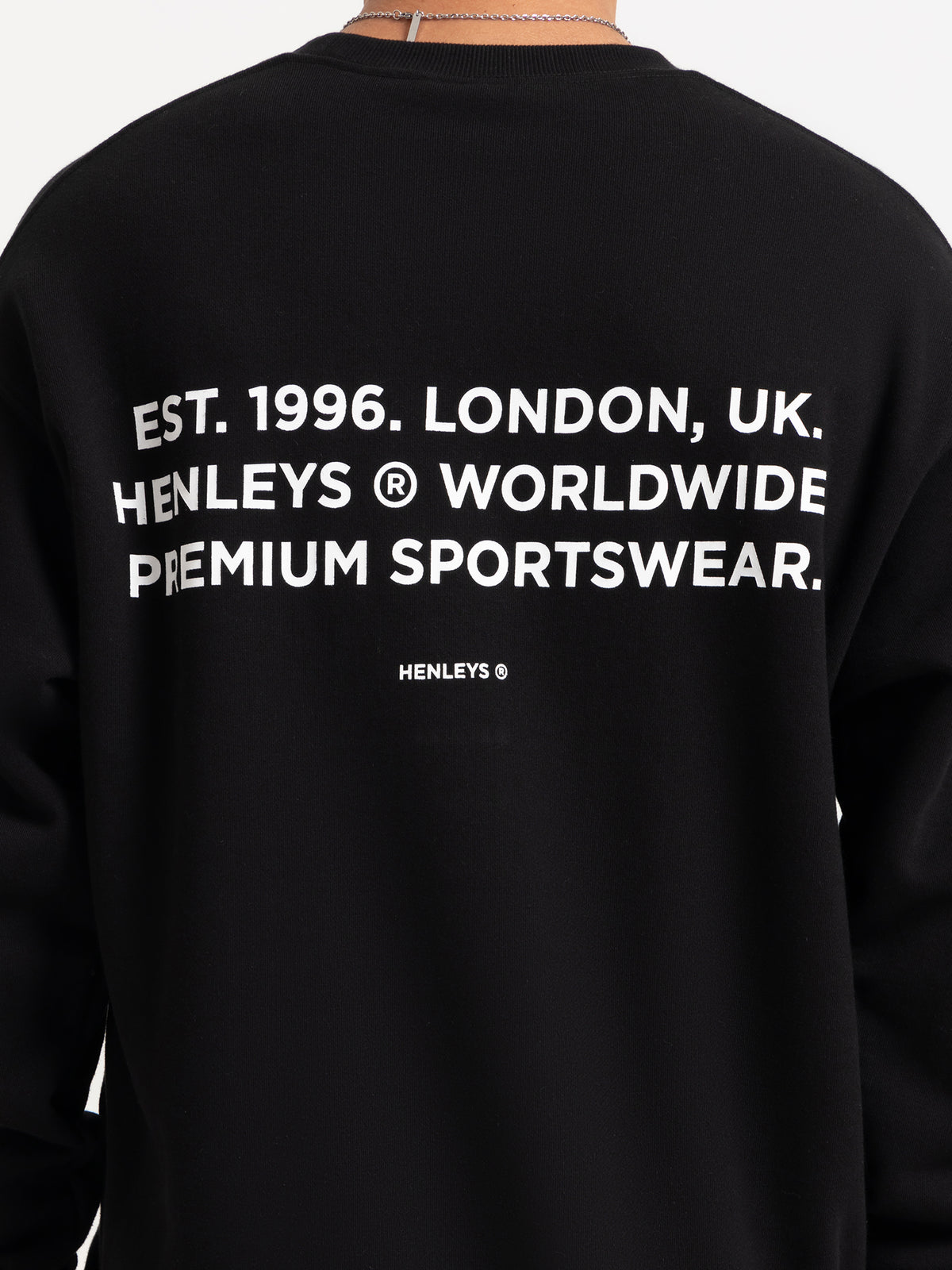 Henleys Team Spirit Crew in Black | Black