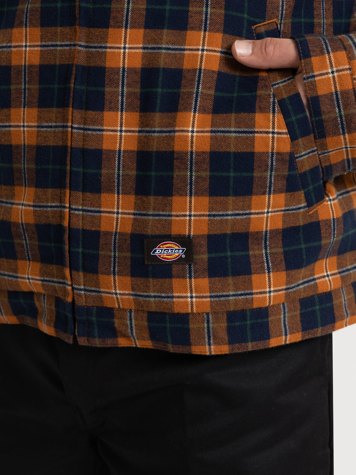 Dickies Alton Plaid Shacket in Brown | Brown