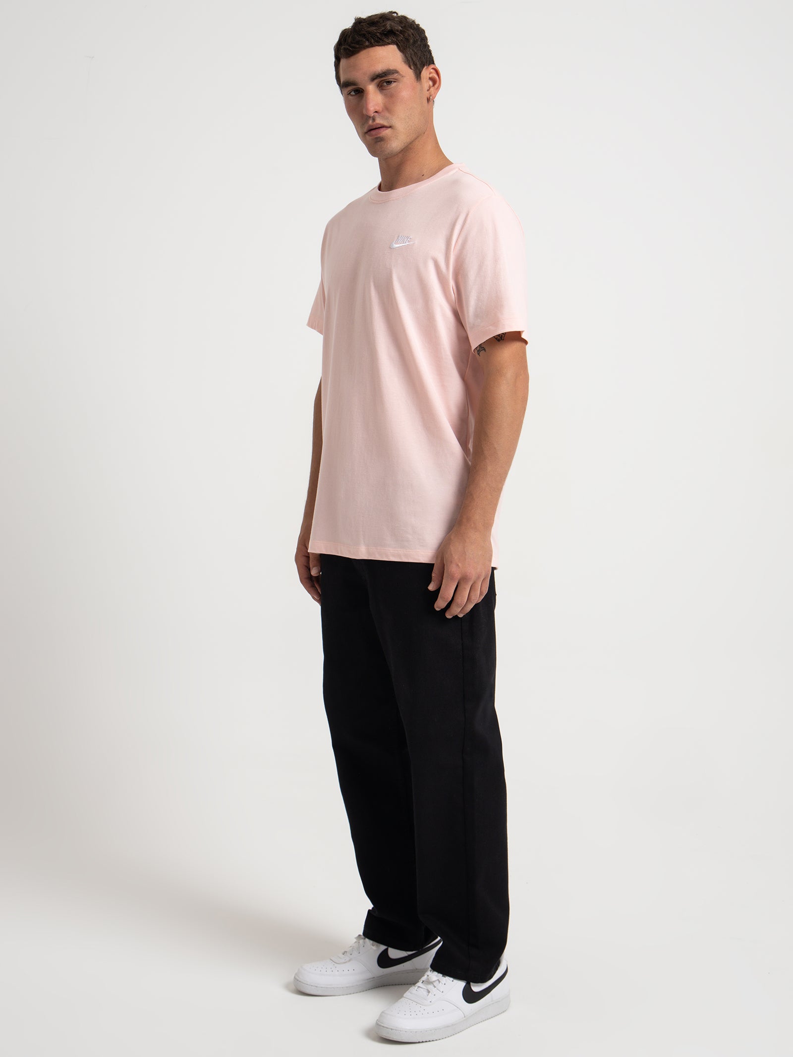 Nike Sportswear Club T-Shirt in Pink Bloom Pink | Glue Store