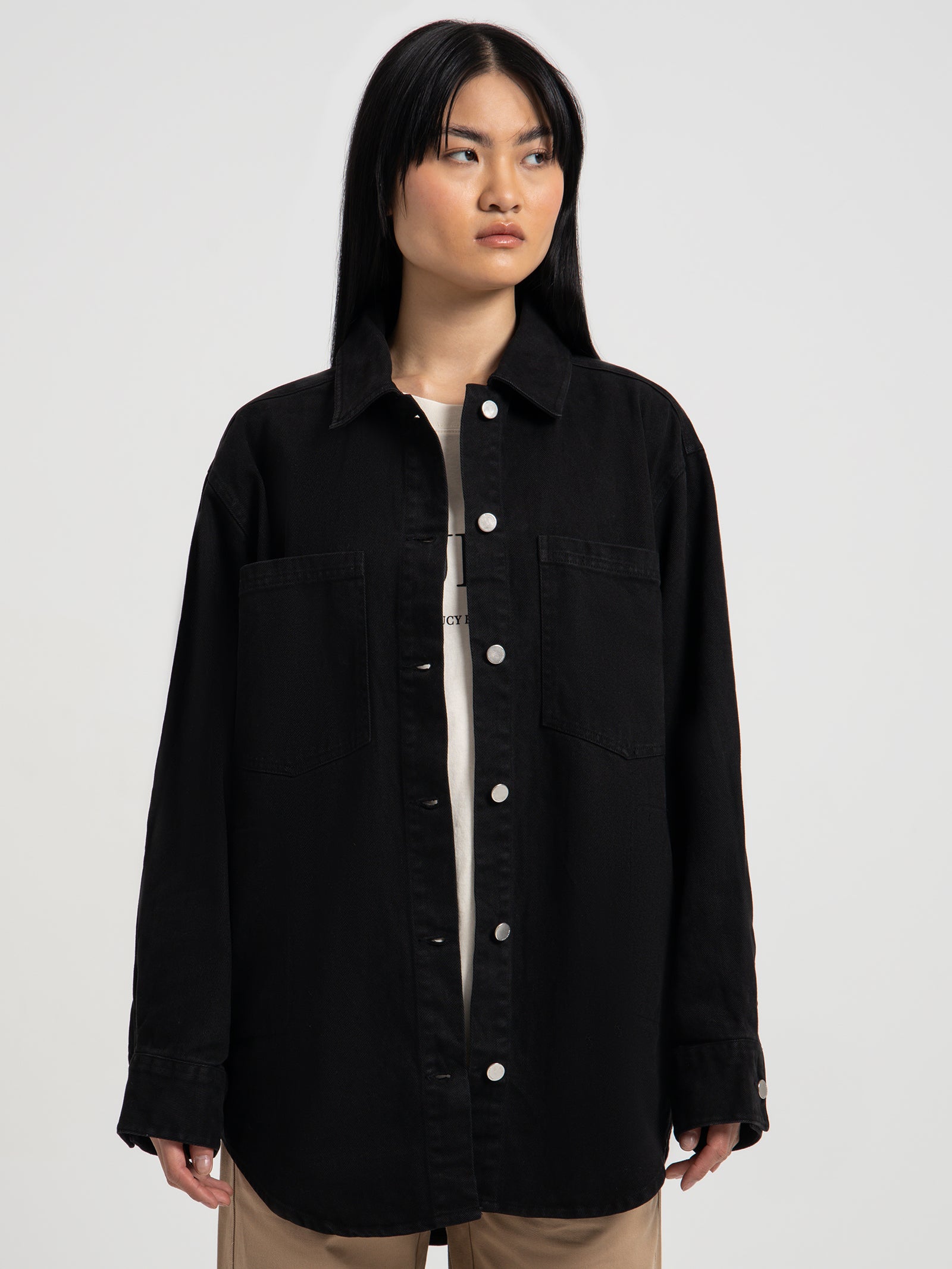 Nude lucy Noa Denim Jacket in Black Black | Glue Store