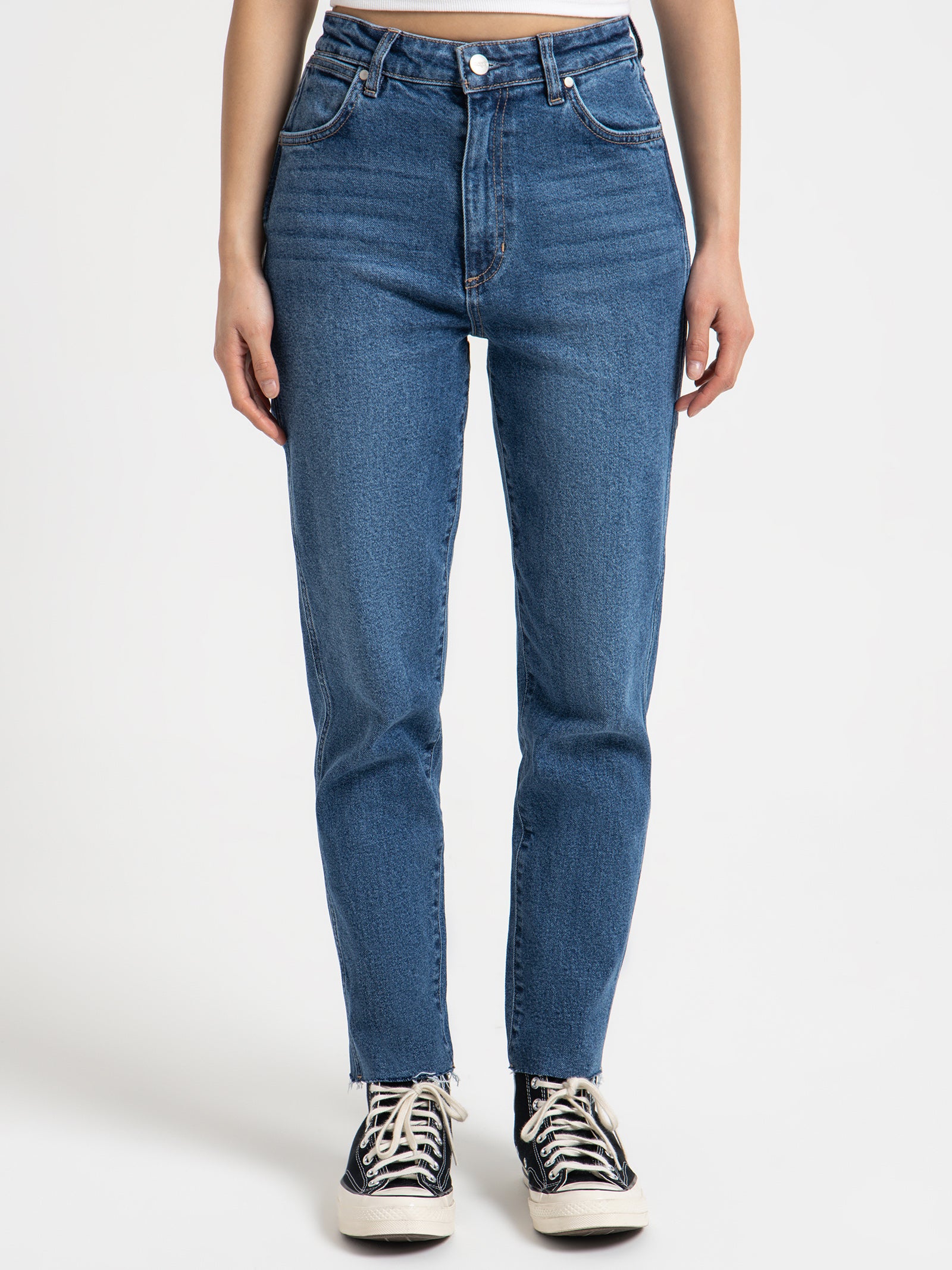 Wrangler Drew Slim Jeans in Blue Riot Blue | Glue Store