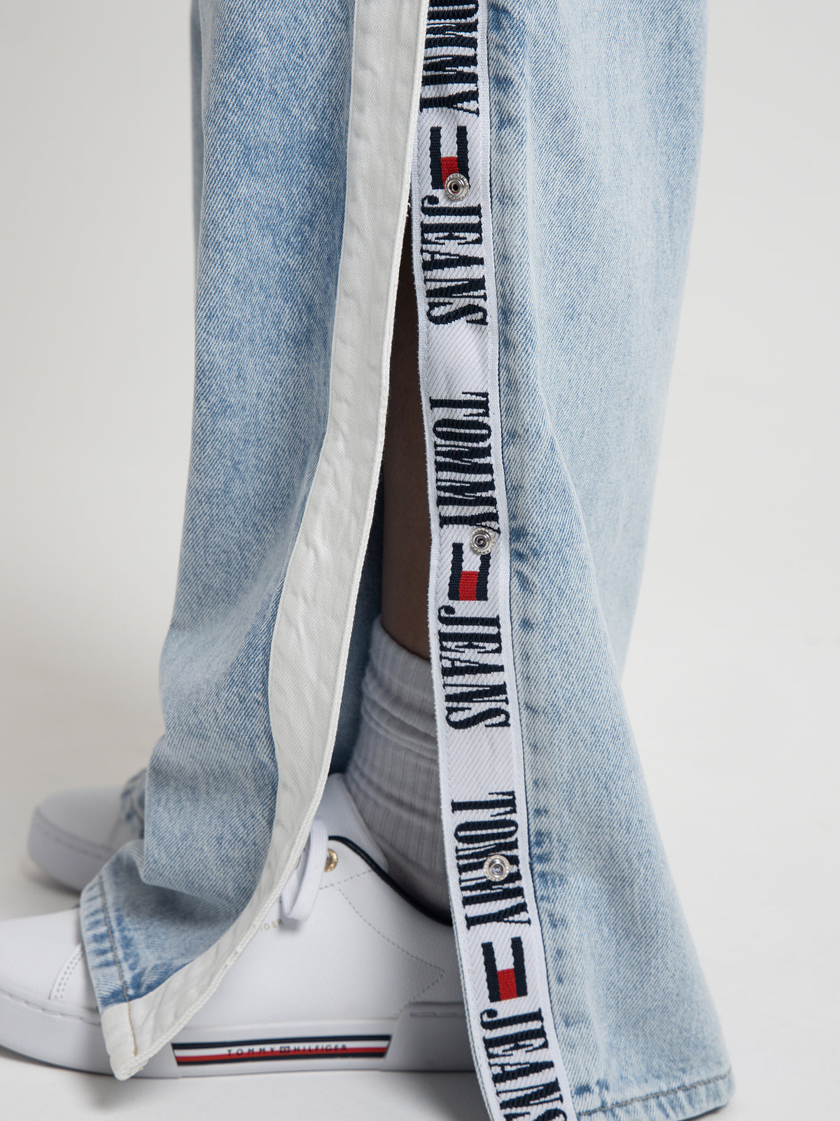 Tommy Hilfiger Claire High-Rise Wide-Leg Recycled Jeans in Denim Light | Denim