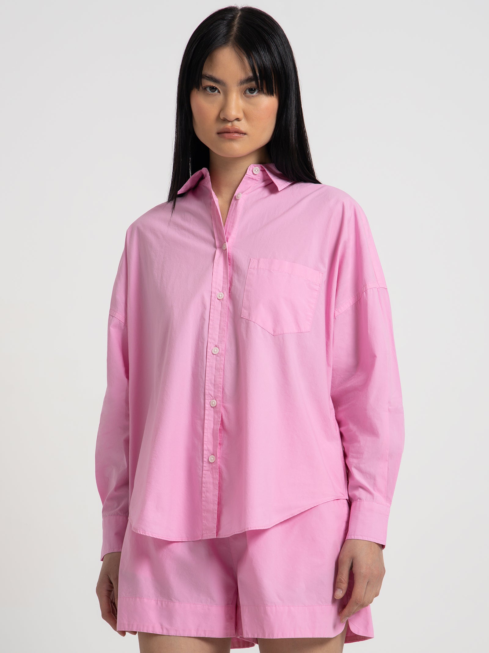 Lmnd Chiara Shirt in Ultra Pink Pink | Glue Store