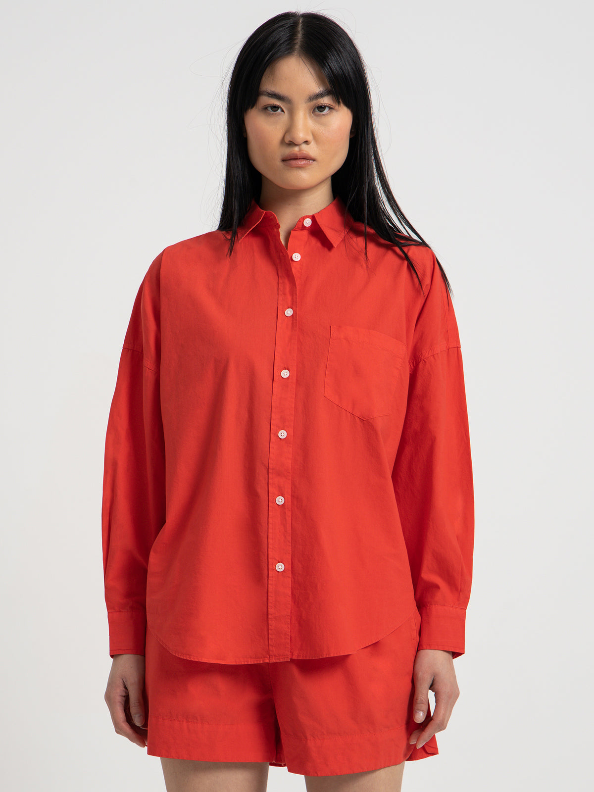 Lmnd Chiara Shirt in Watermelon Red | Watermelon