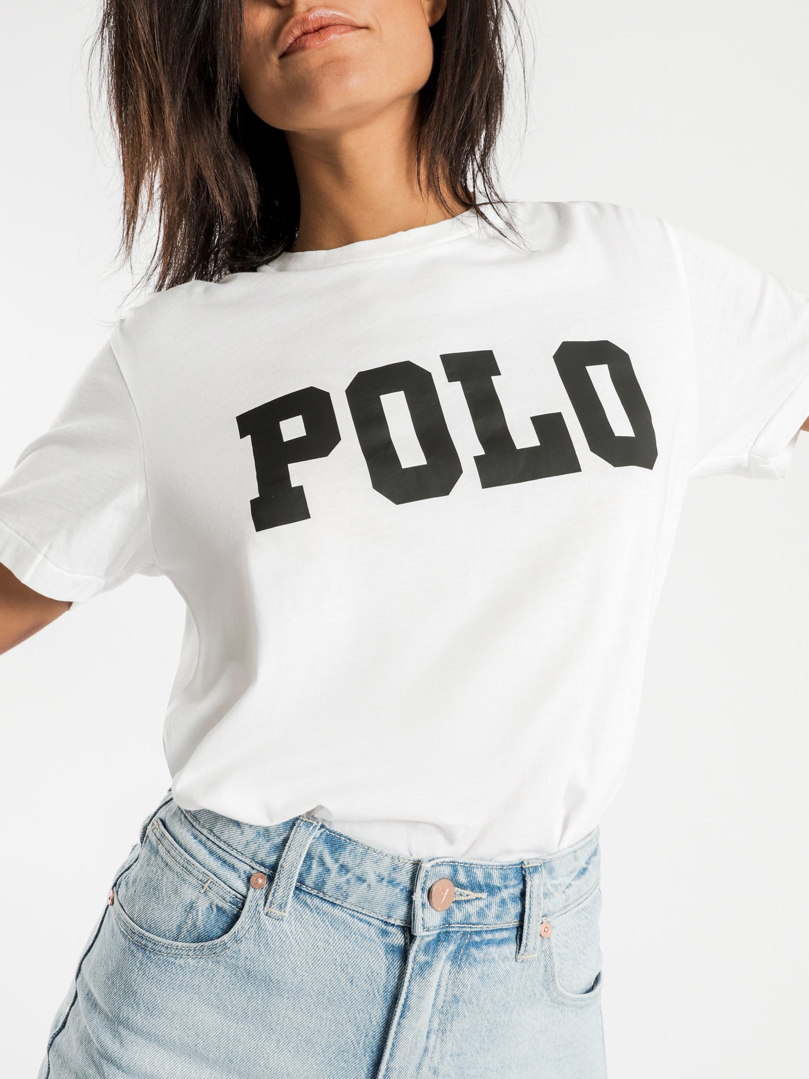 Big Polo Logo T-Shirt in White