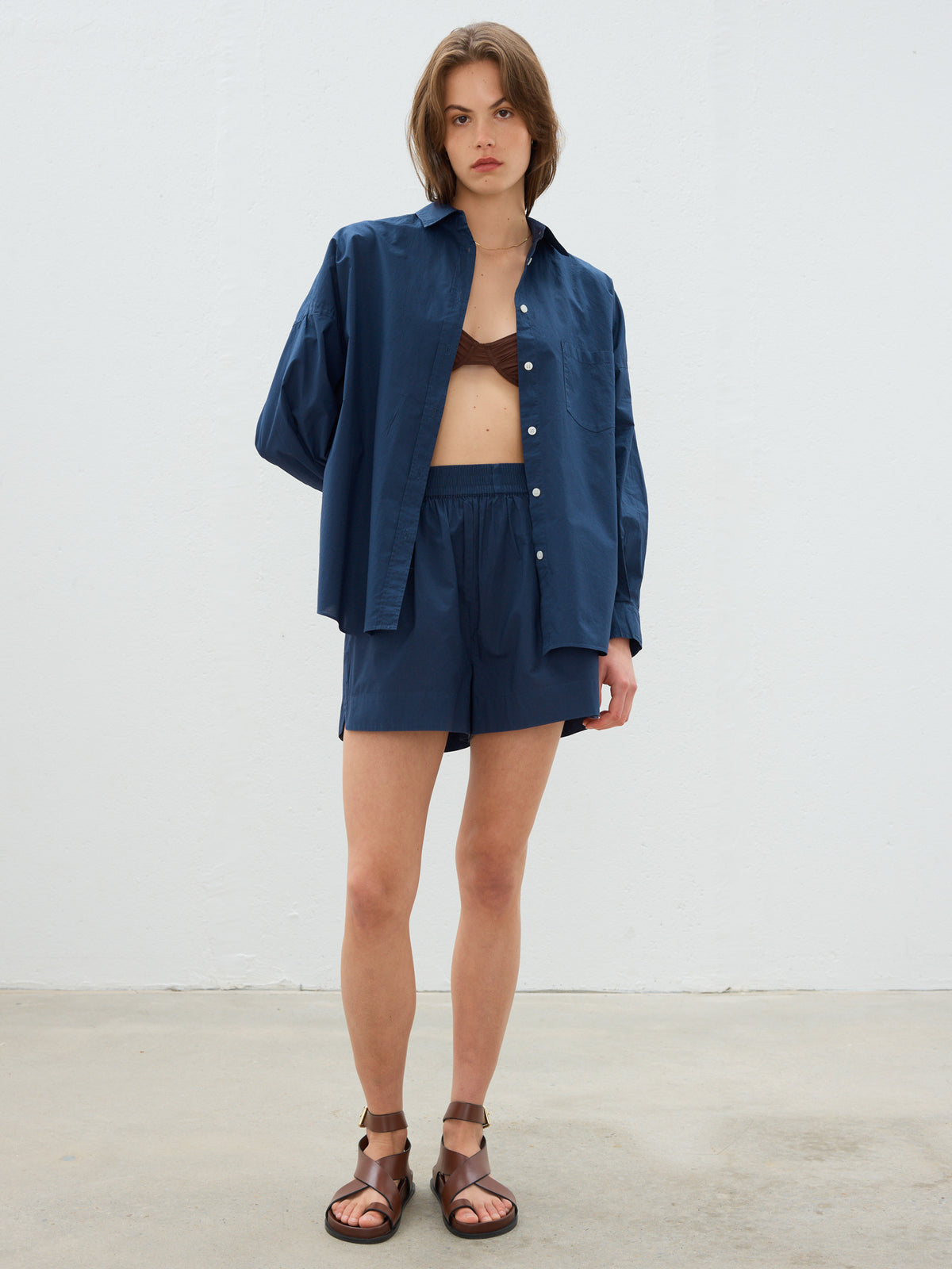 Lmnd The Chiara Shirt in Navy | Navy