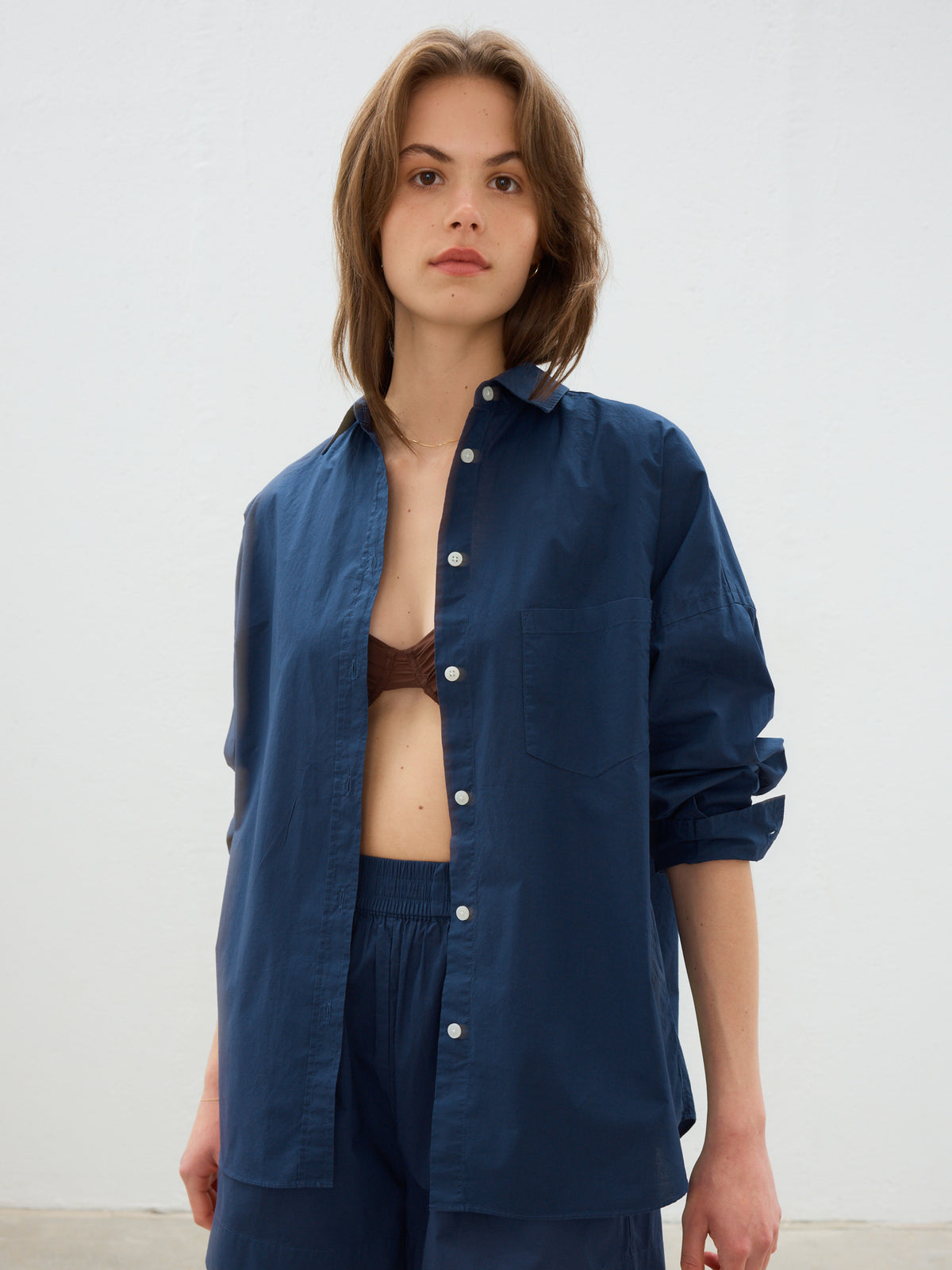 Lmnd The Chiara Shirt in Navy | Navy