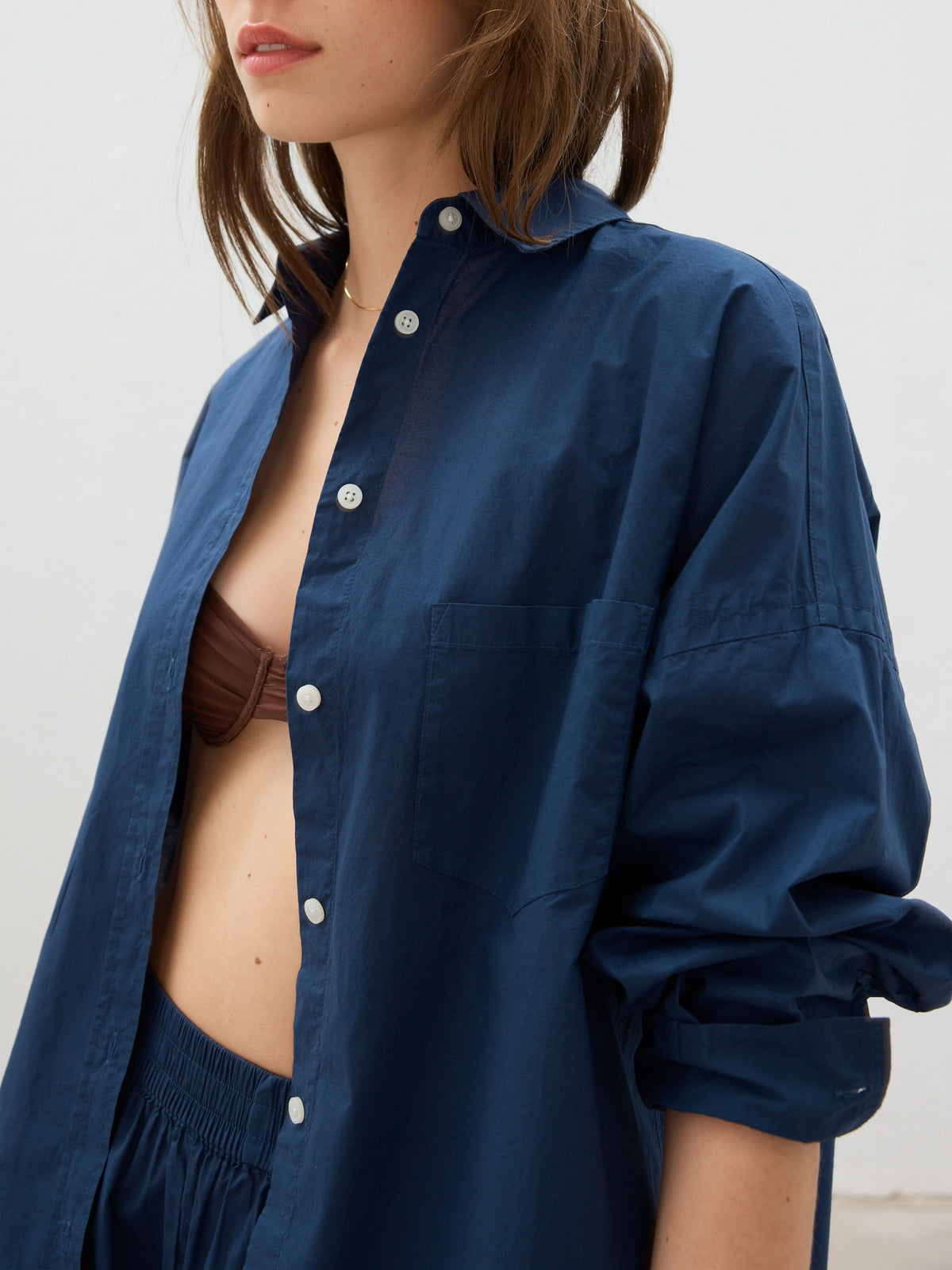 Lmnd The Chiara Shirt in Navy | Navy