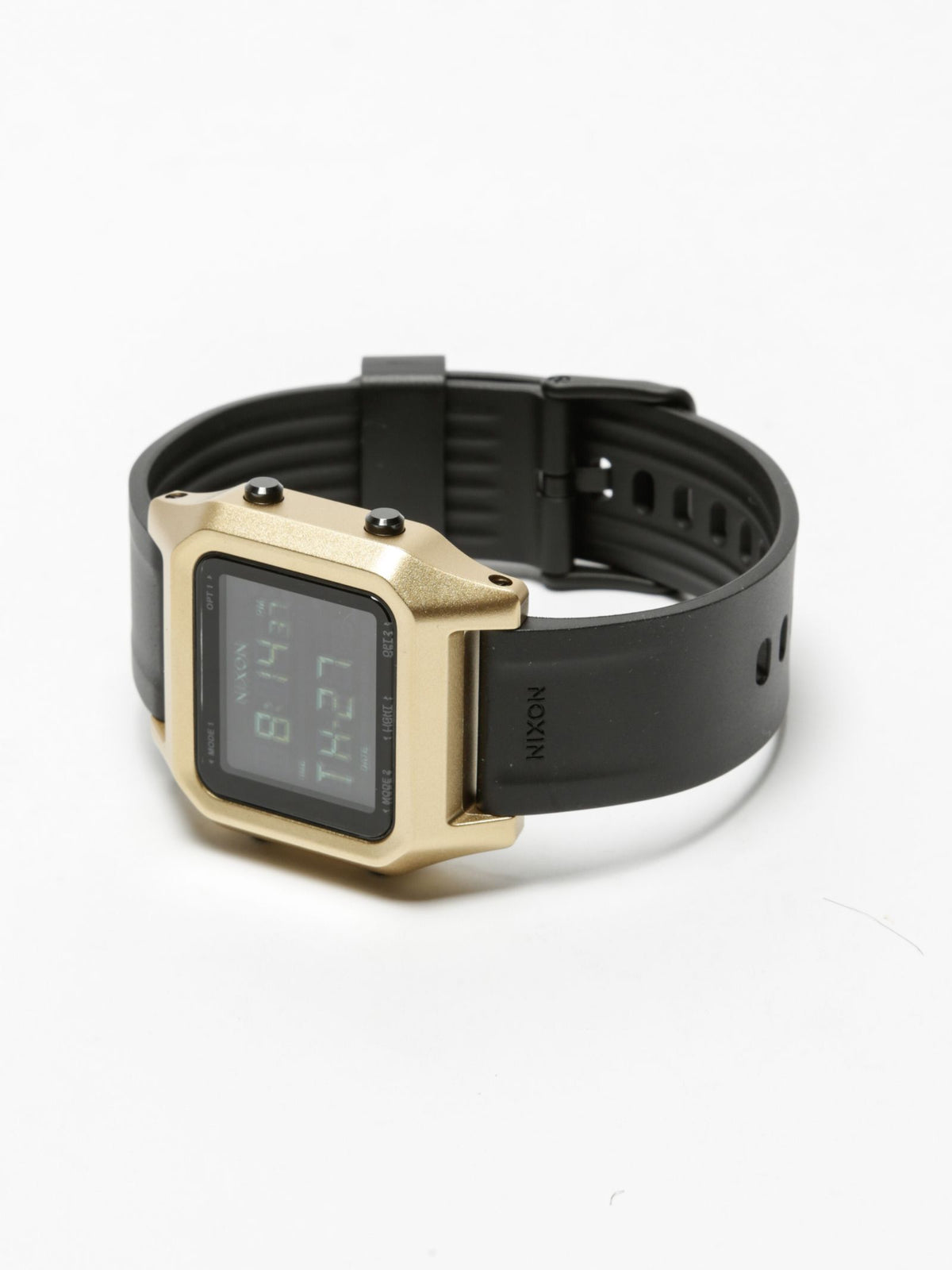 Nixon Unisex Staple Digital Watch in Black & Gold | OSFA