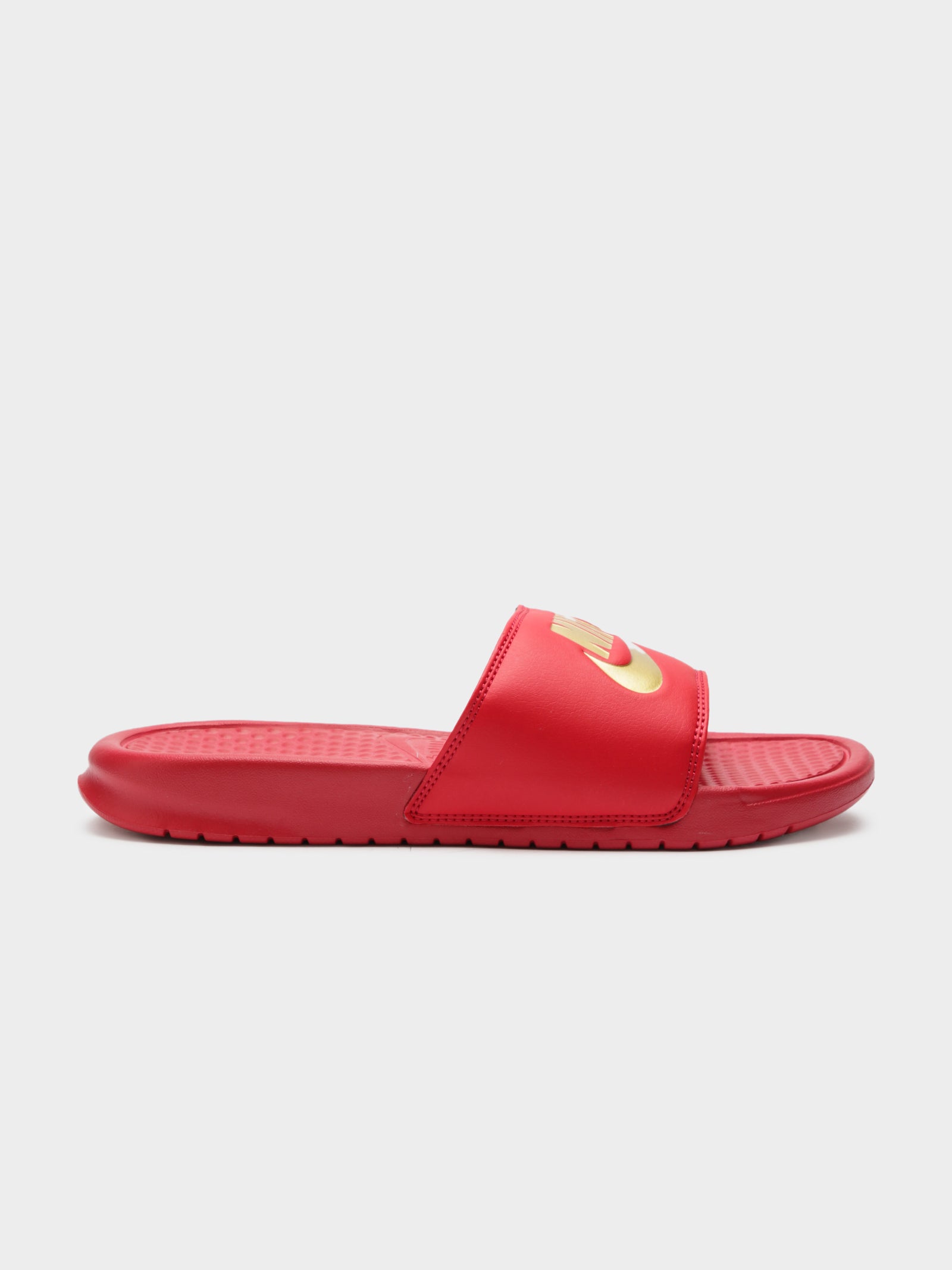 Nike benassi best sale jdi red gold