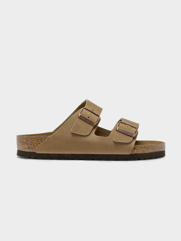 Unisex Arizona Two-Strap Regular Width Sandals in Tobacco | Glue Store