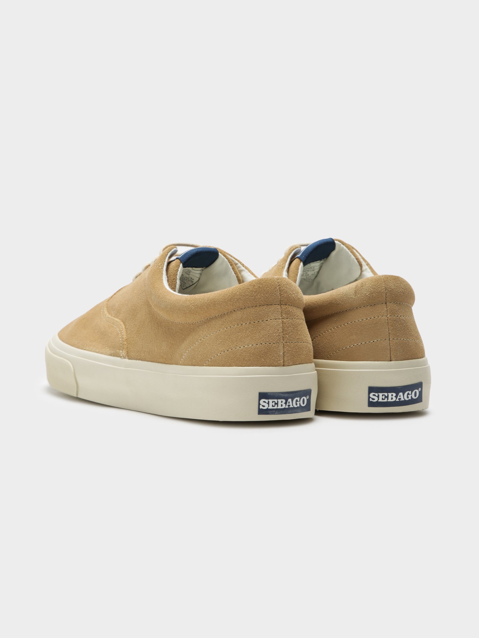 Docksides John Suede Plimsoll Sneakers in Beige Camel | Glue Store