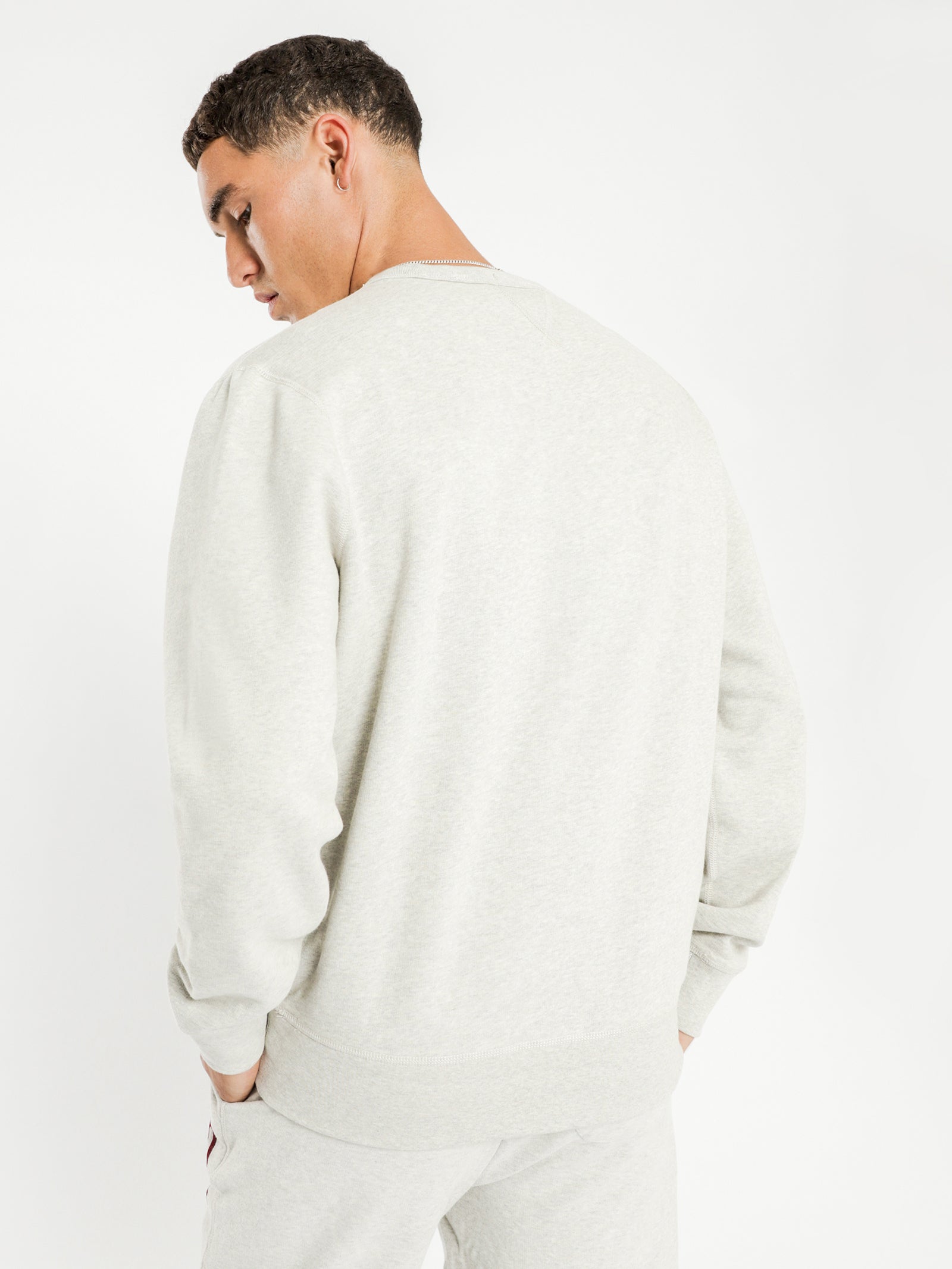 Fleece Long Sleeve Knit in Grey